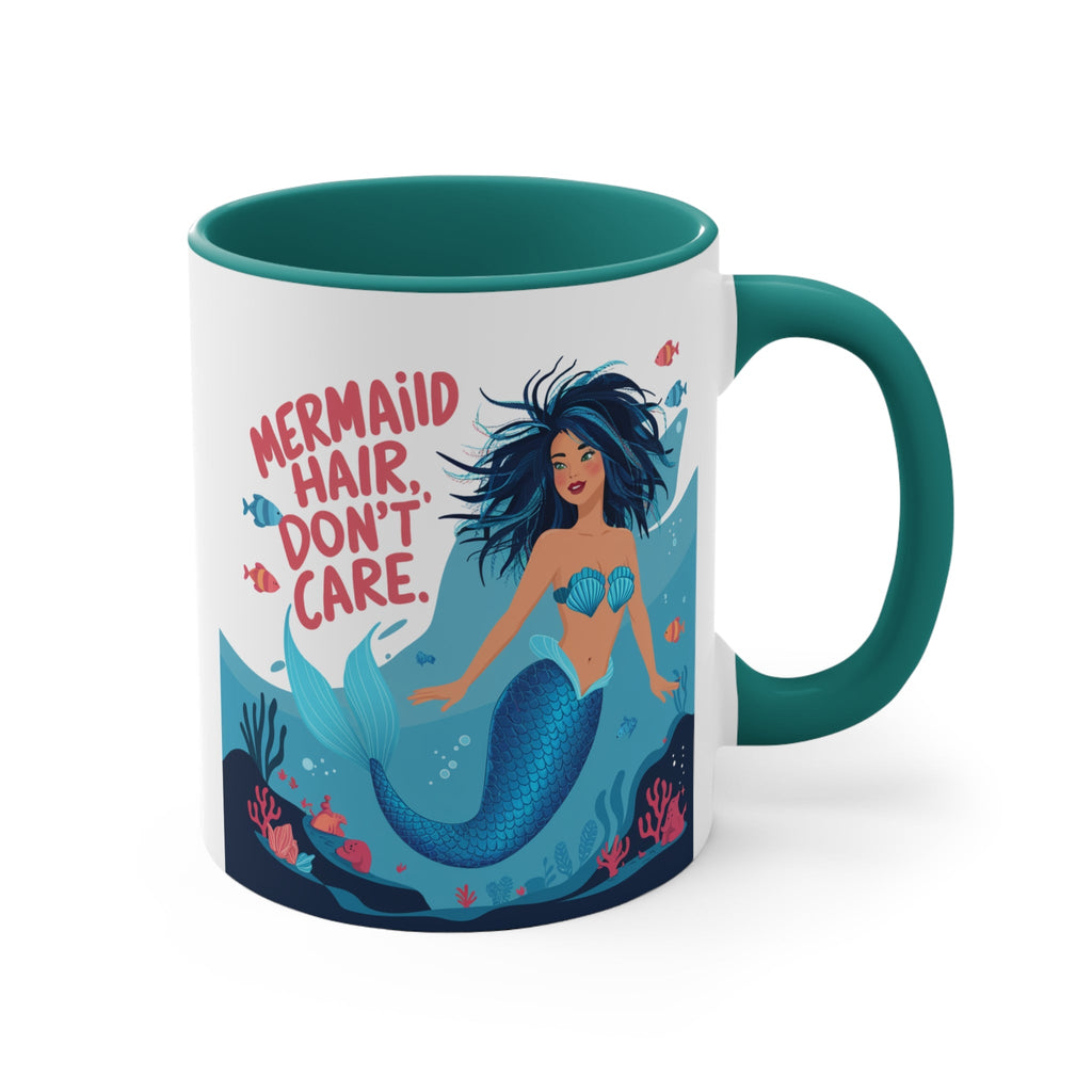 Mermaid Hair 11oz Accent Mug – Ocean Lover Gift