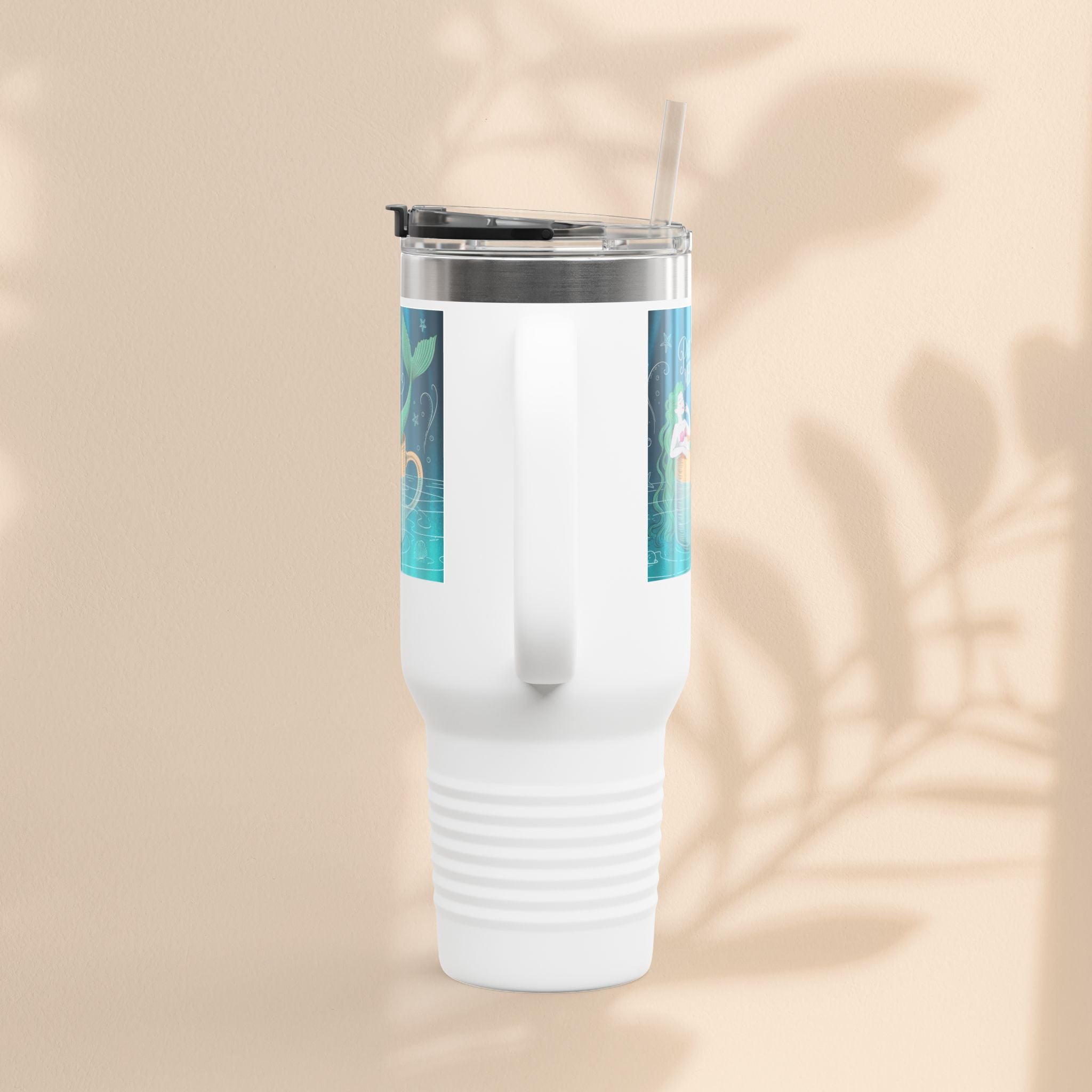 Charming Mermaid Insulated Travel Mug, 40oz - Perfect for Road Trips, Beach Days, and Gifts for Ocean Lovers, Travel Mug, Unique [...]