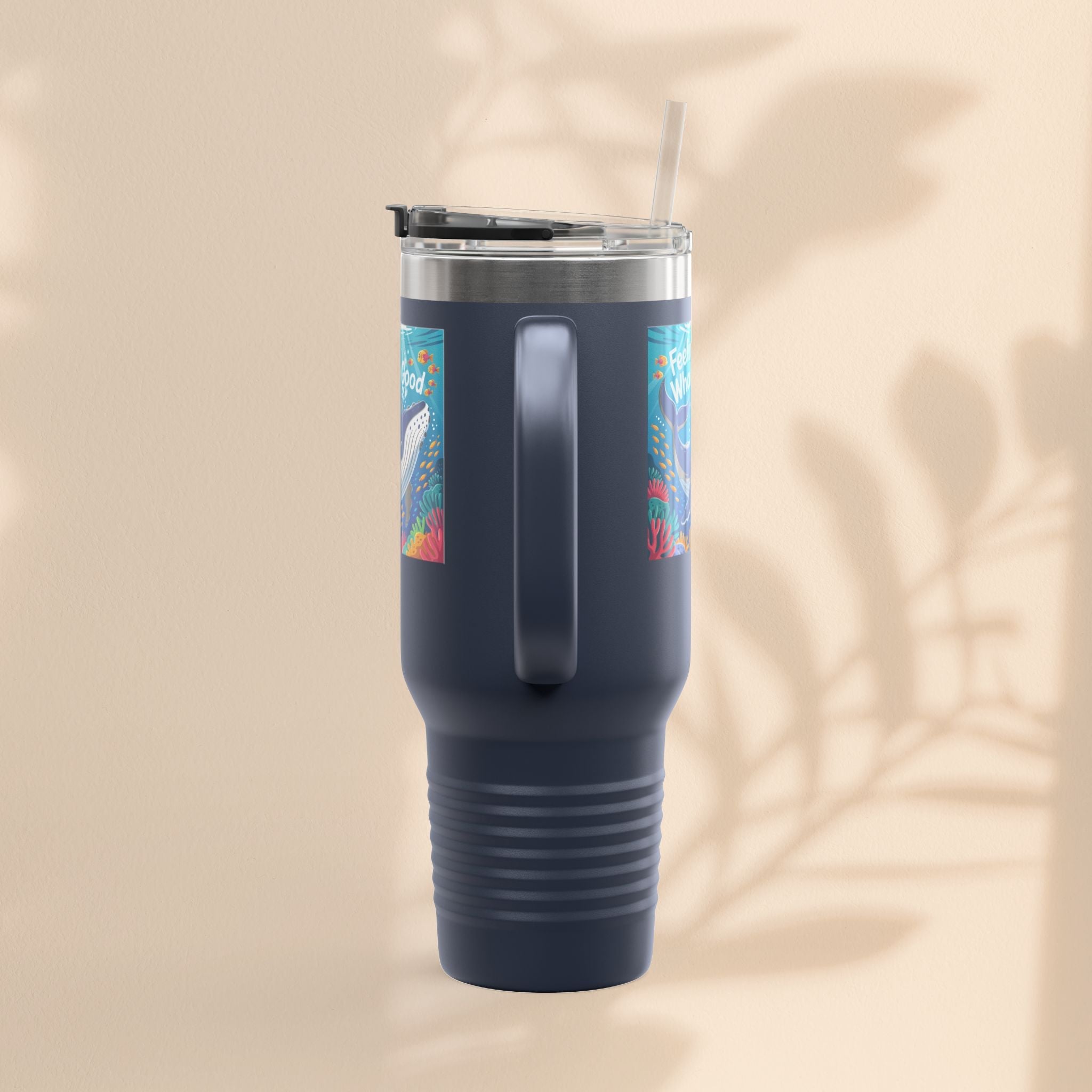 Feeling Whaley Good Insulated Travel Mug, 40oz