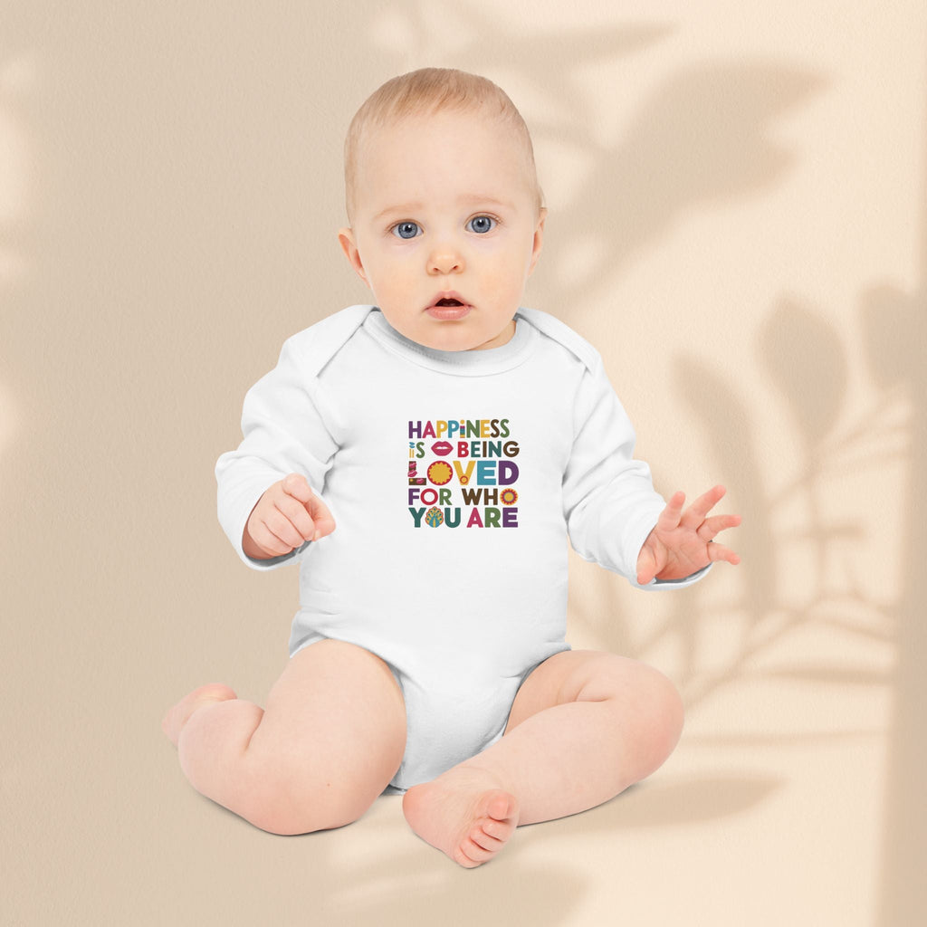Loved For Who You Are Organic Baby Bodysuit | Baby Gift