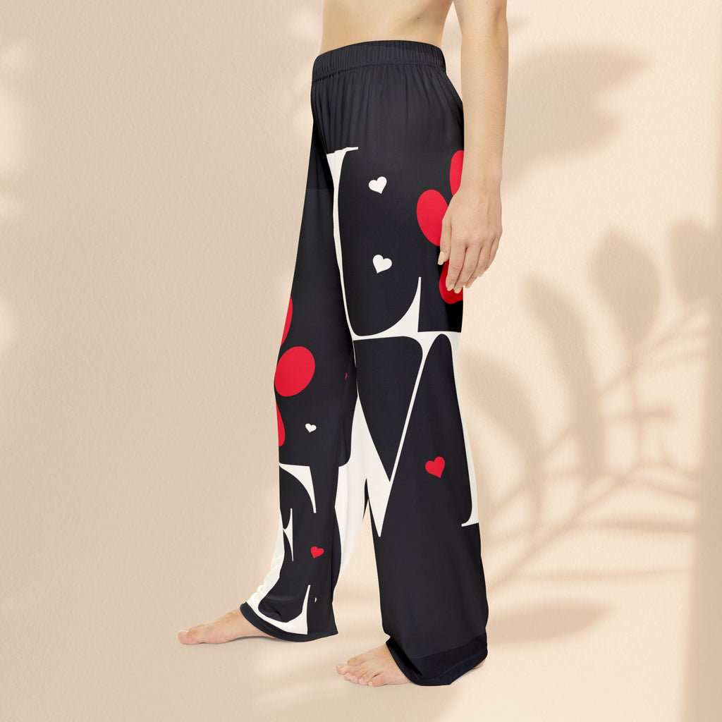 Cozy 'Love' Women's Pajama Pants, Perfect for Pet Lovers, Sleepwear, Relaxation, Gifts, Valentine's Day, Home Comfort