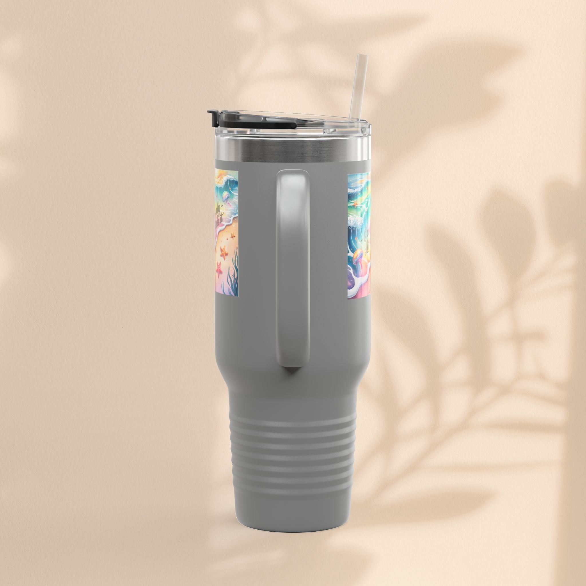 Ocean Vibes Insulated Travel Mug, 40oz
