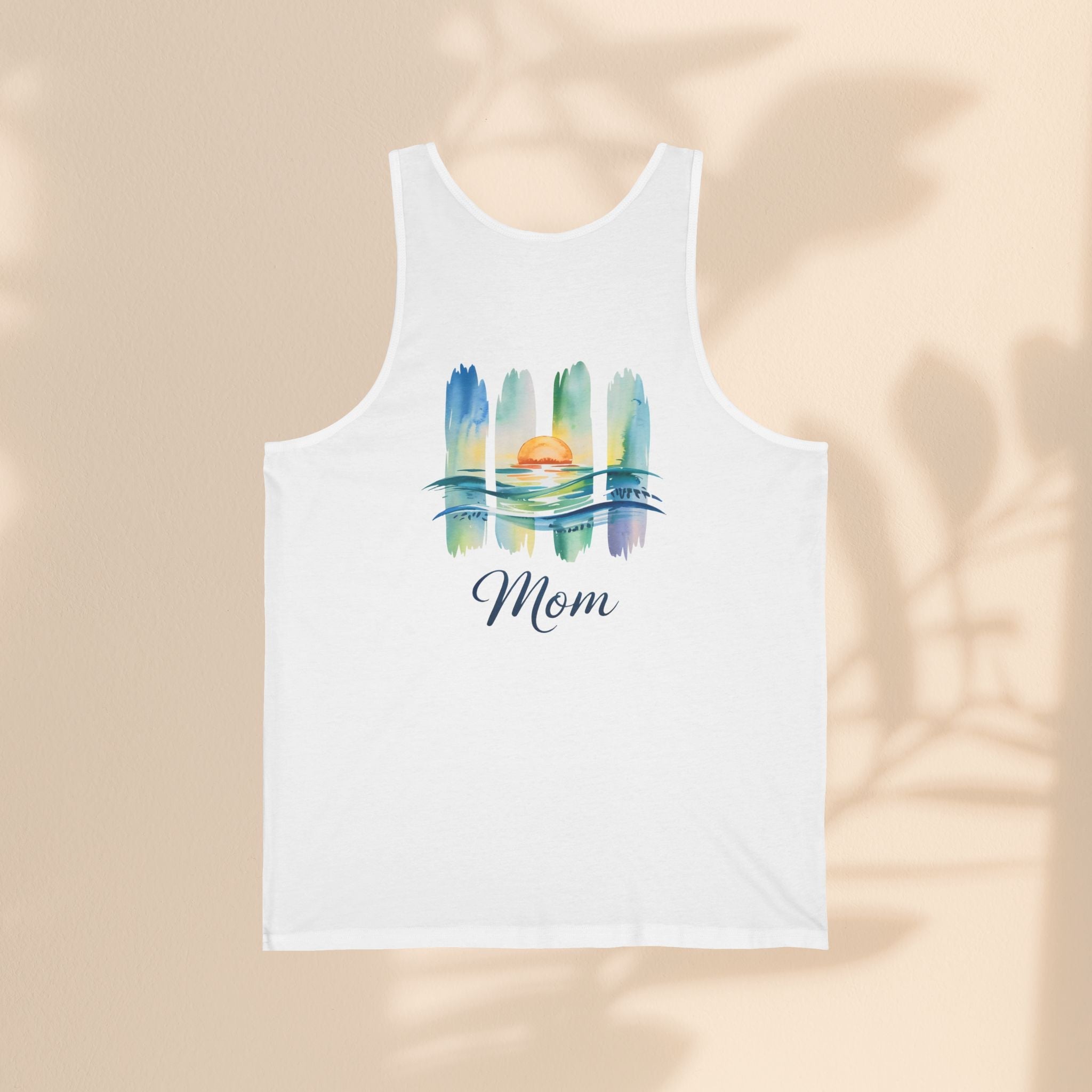 Mom Sunset Jersey Tank - Perfect Gift for Mother's Day & Summer