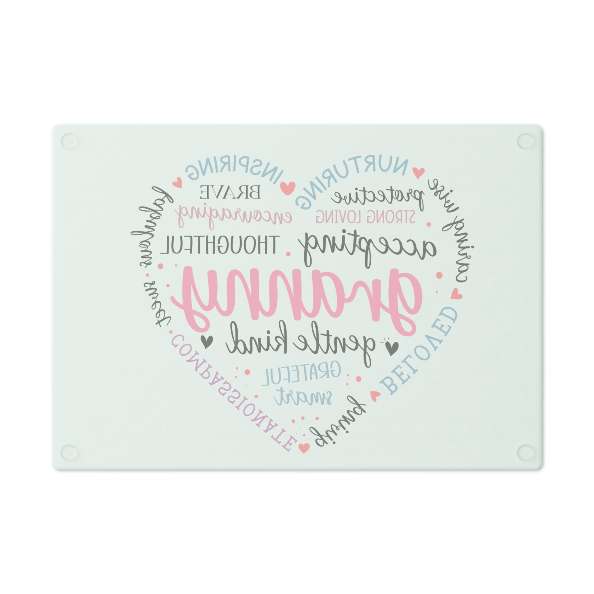 Heartfelt Granny Cutting Board - Inspirational Gift for Grandmothers