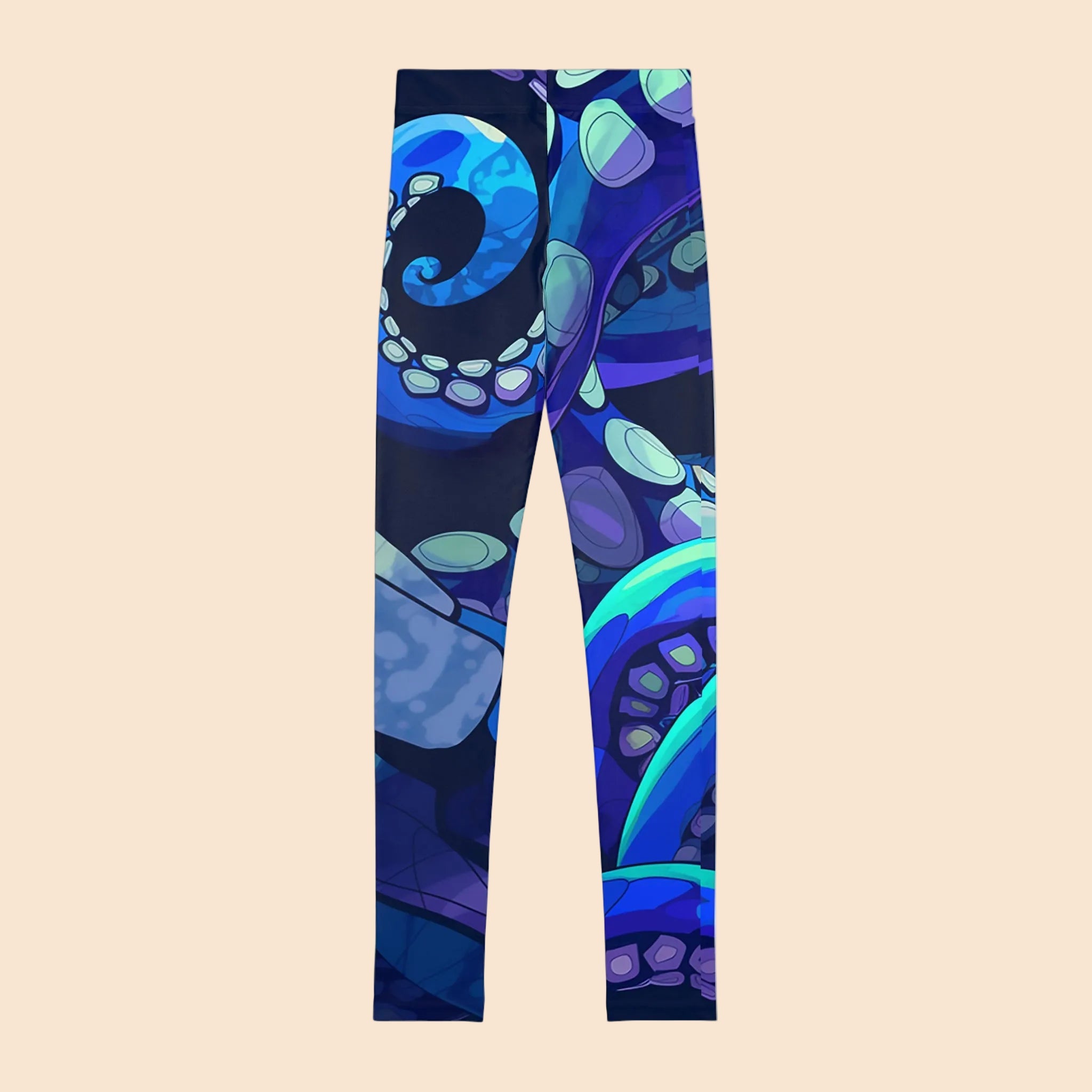 Colorful Octopus Delight Youth Leggings | Stylish & Comfortable Activewear for Kids