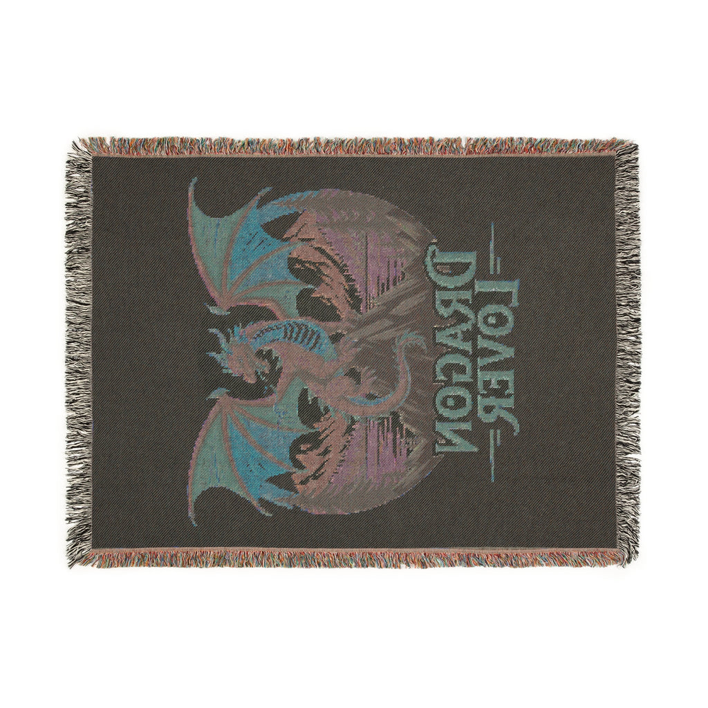 Dragon Lover Woven Blanket – Cozy Fantasy Throw