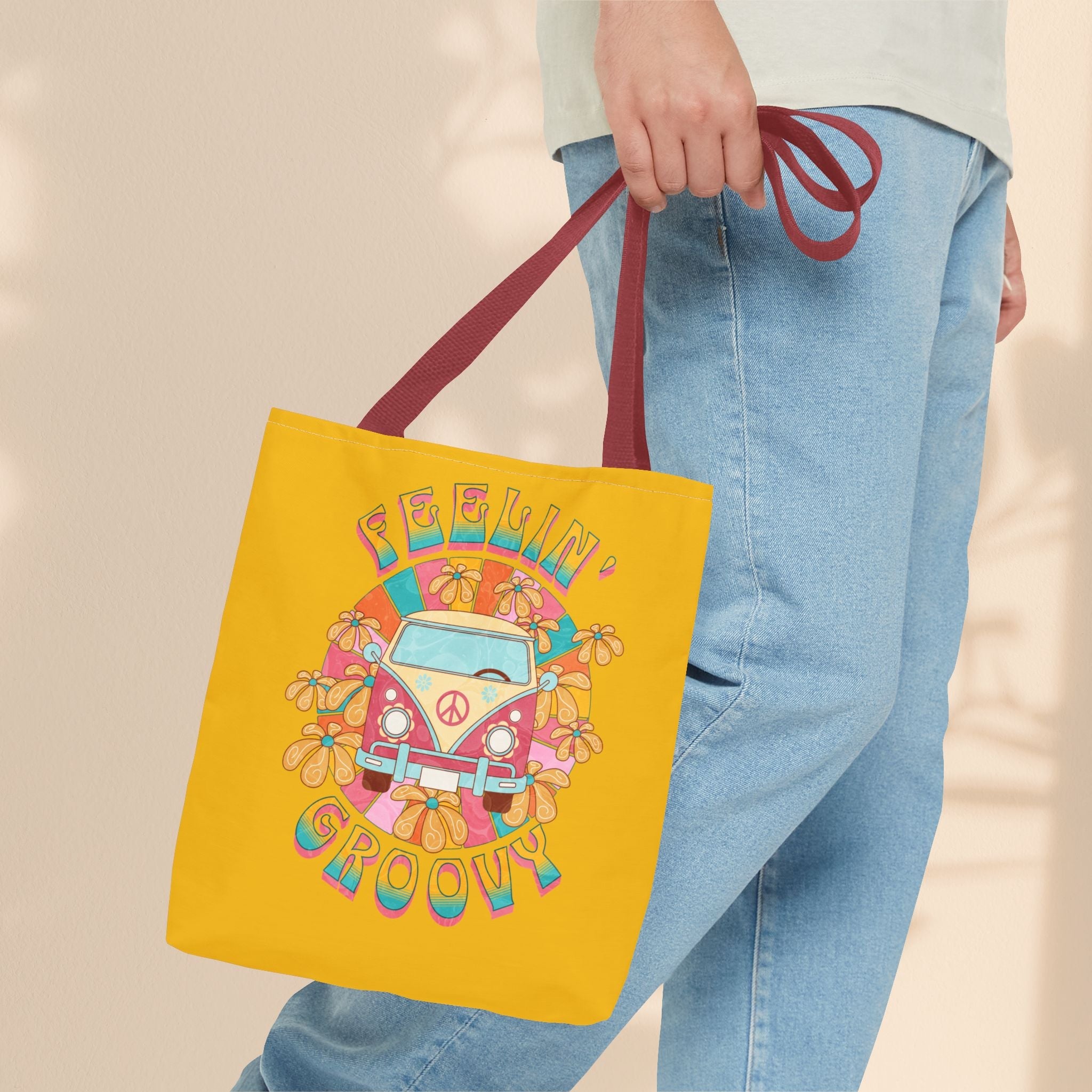 Feeling Groovy Peace Tote Bag