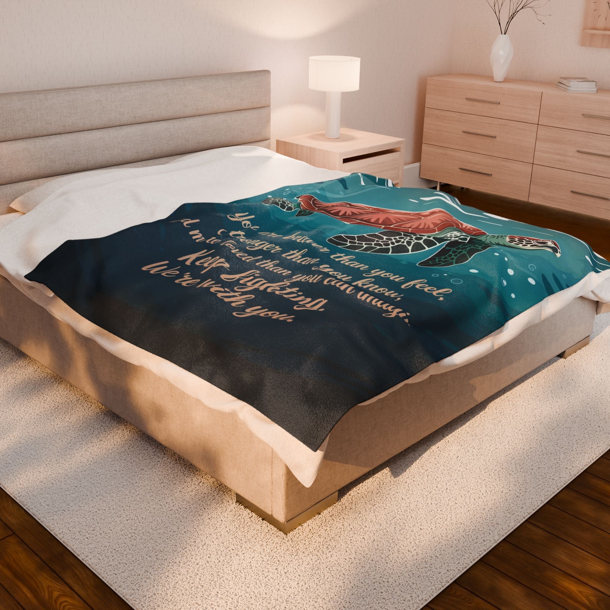 Braver Than You Know – Velveteen Plush Encouragement Blanket