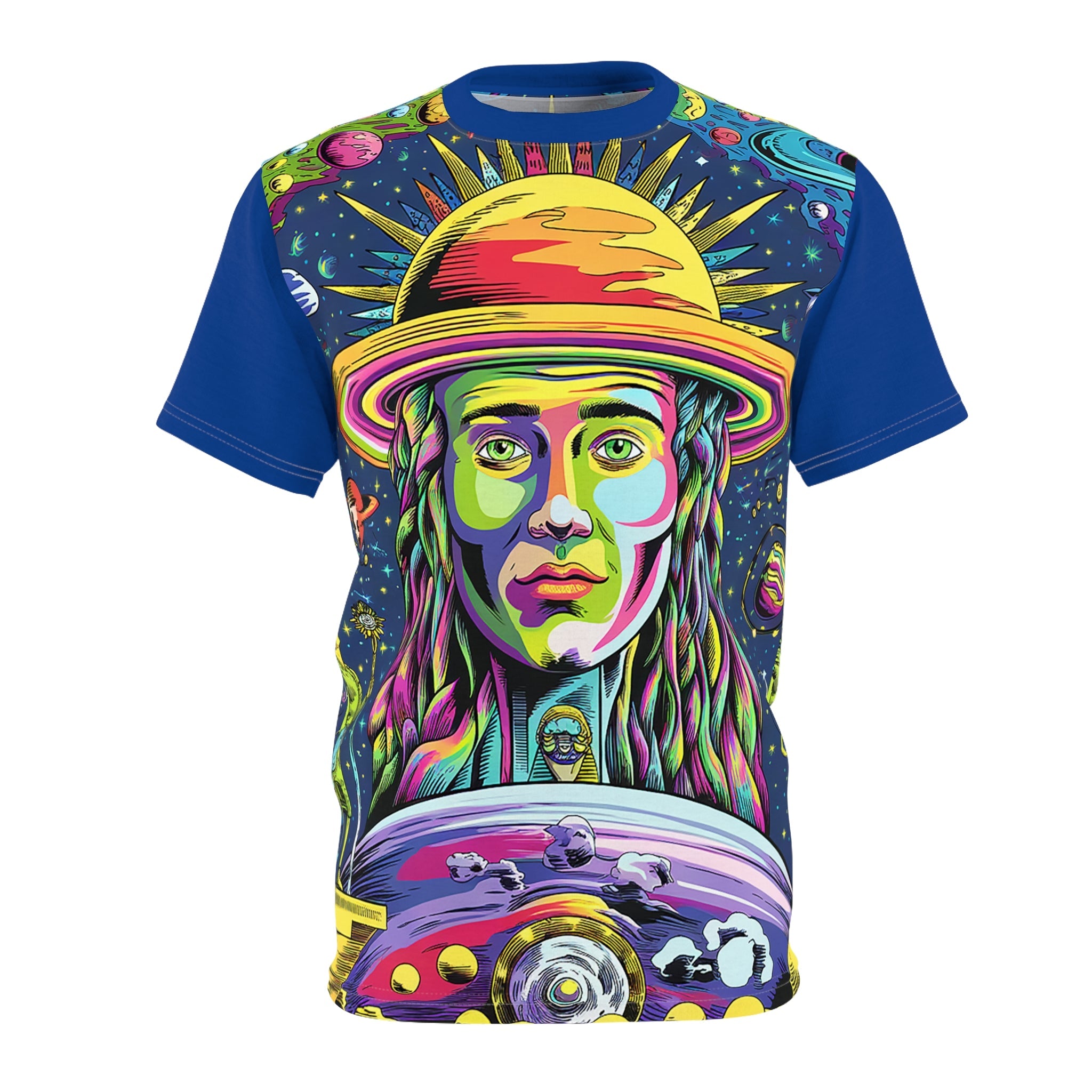 Cosmic Sun & Planets Unisex Graphic T-Shirt