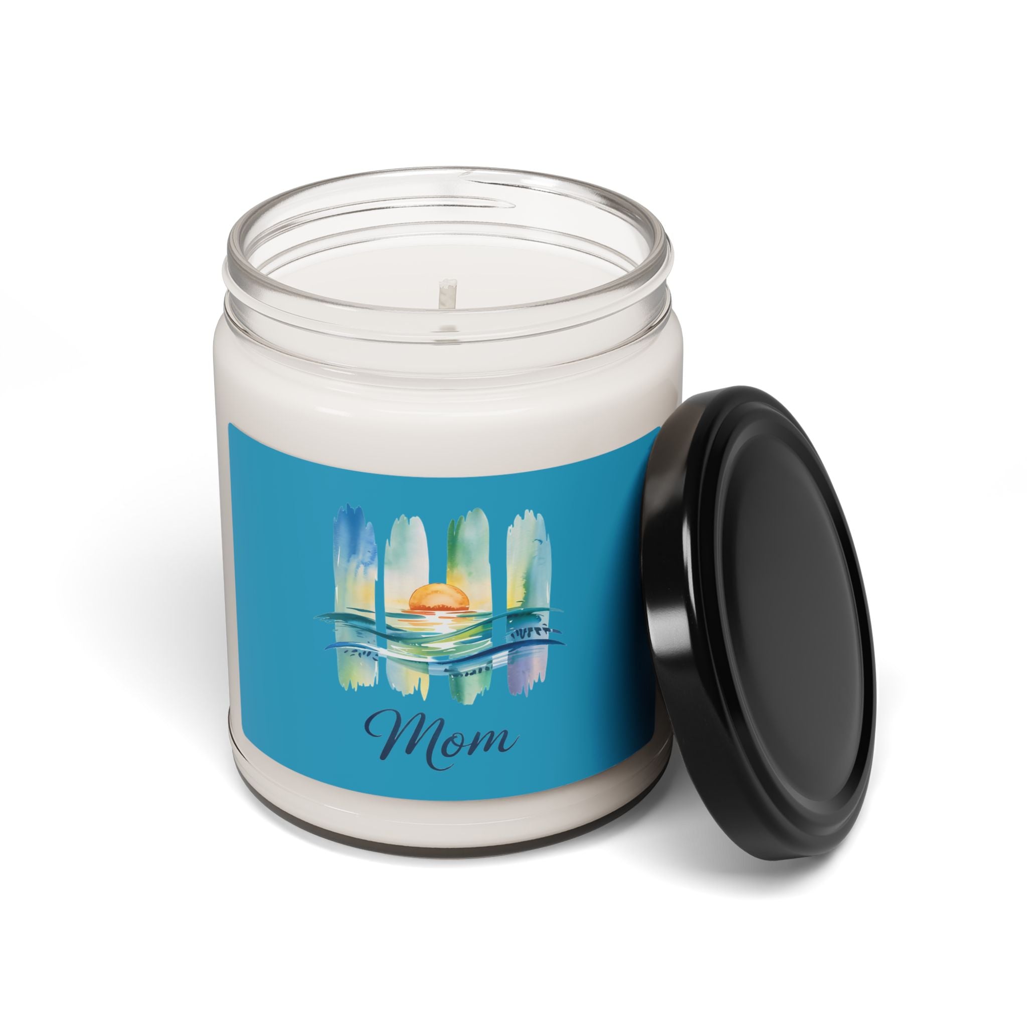 Mom Scented Soy Candle - 9oz - Ocean Sunset Design
