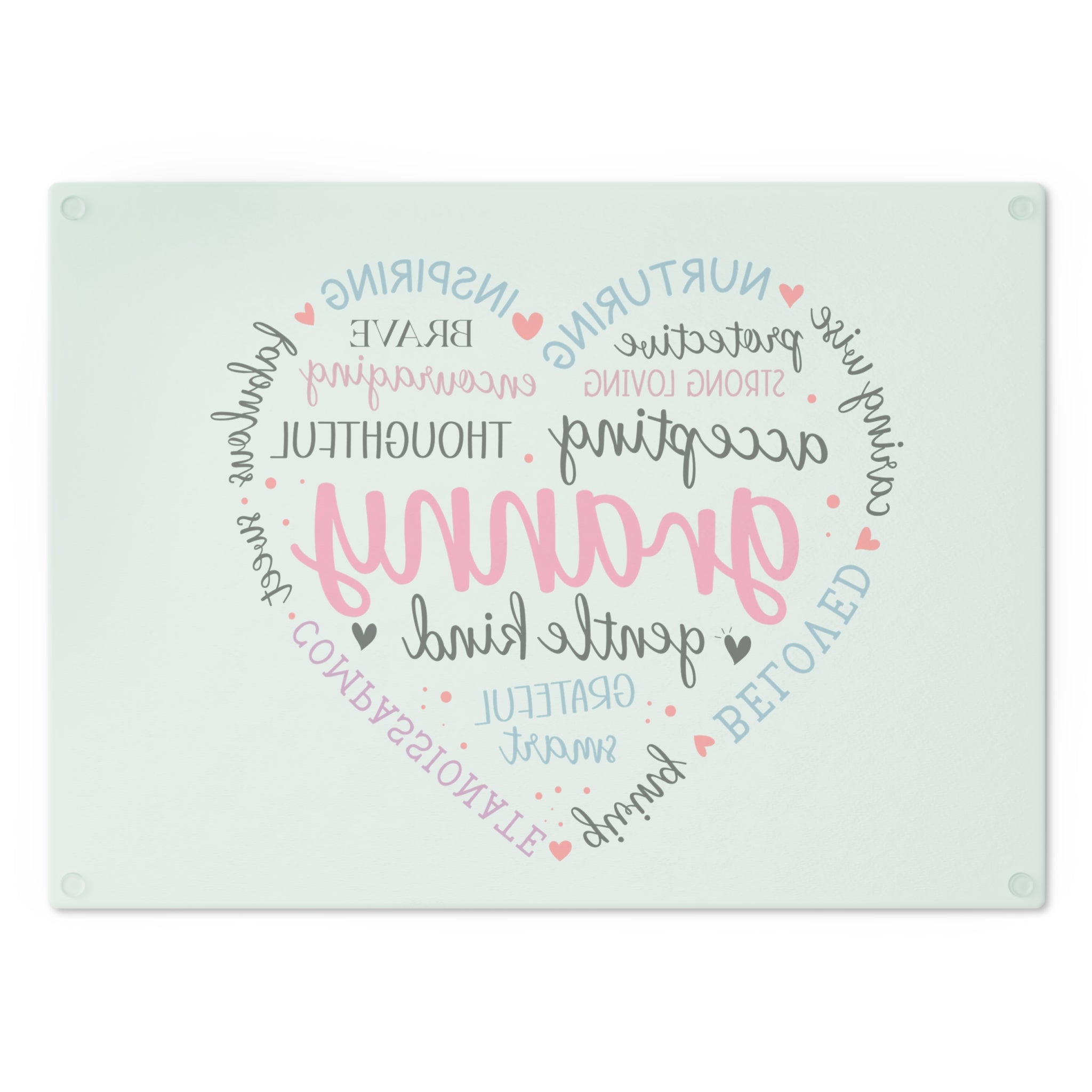 Heartfelt Granny Cutting Board - Inspirational Gift for Grandmothers
