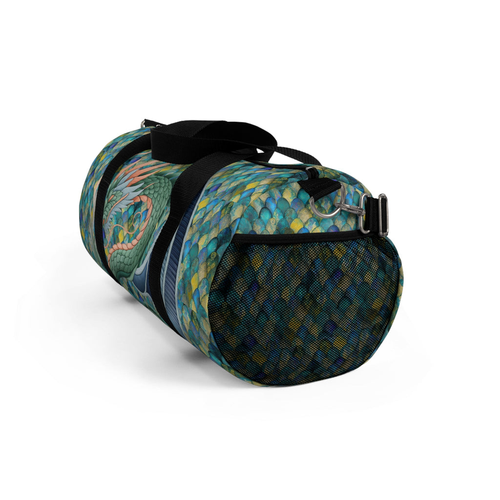 Dragon Design Mermaid Scale Duffel Bag – Travel, Gym, Sports & Weekend Tote Gift