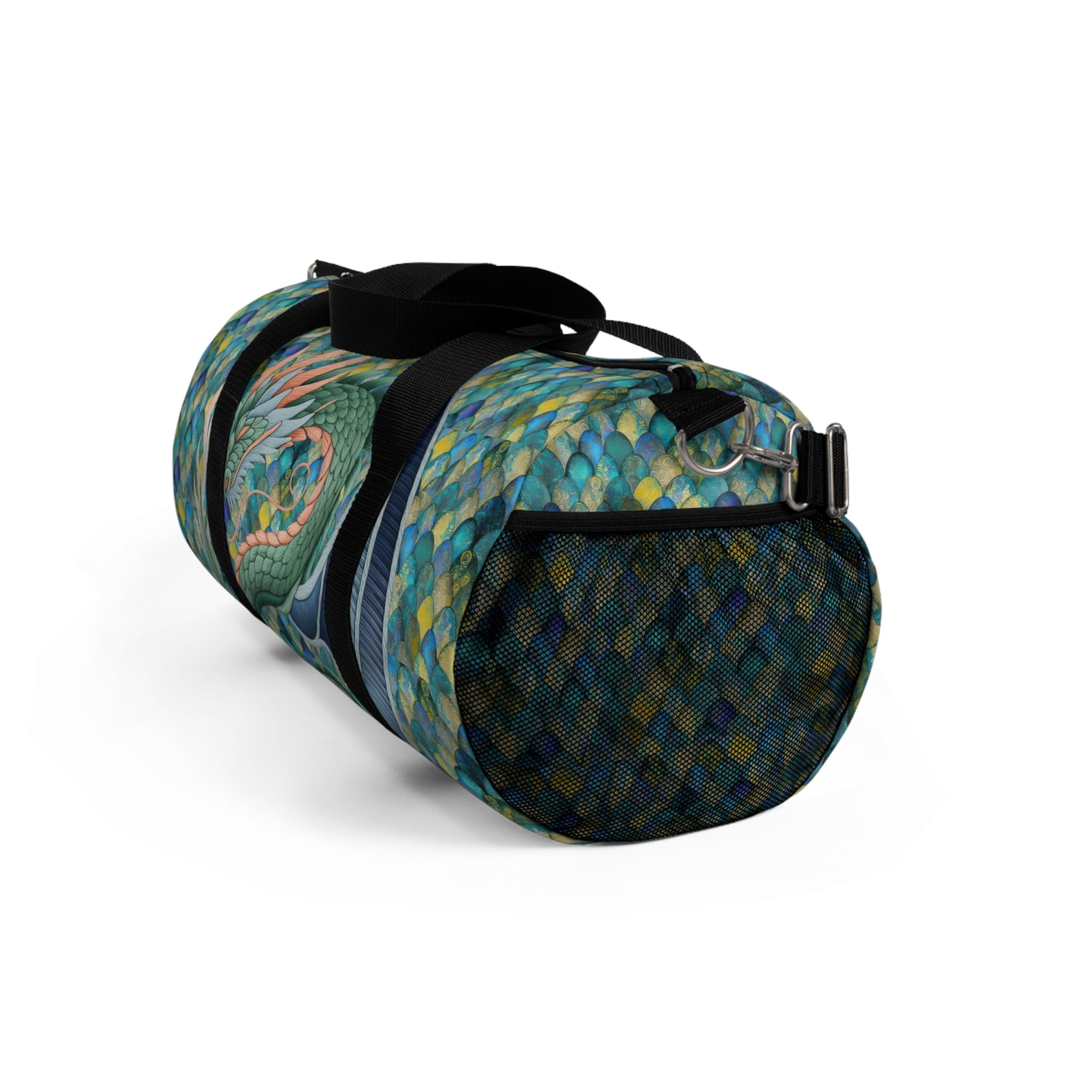 Dragon Design Mermaid Scale Duffel Bag – Travel, Gym, Sports & Weekend Tote Gift