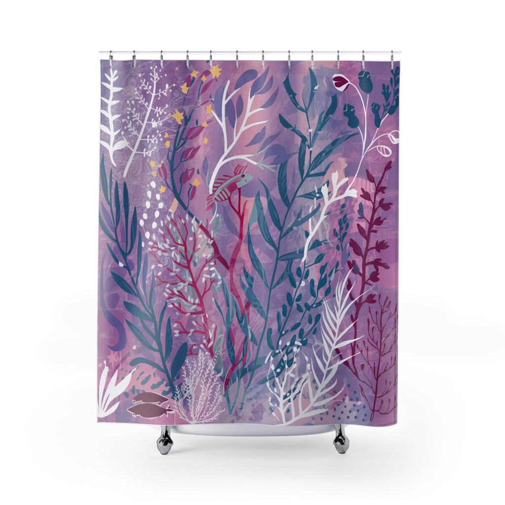 Botanical Dreams Shower Curtain - Vibrant Floral Design for a Relaxing Bathroom Oasis