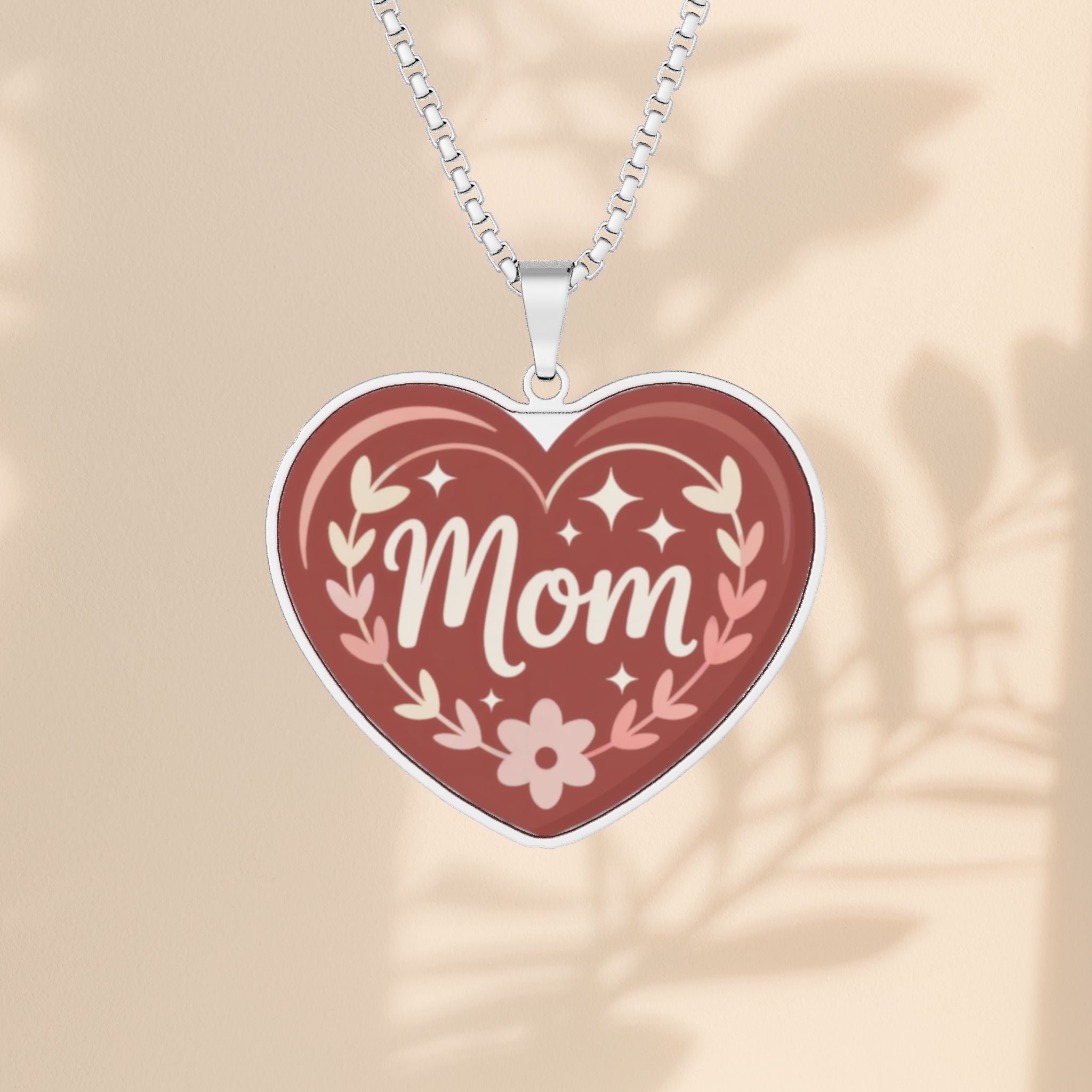 Mom Heart Pendant | Mother's Day Gift