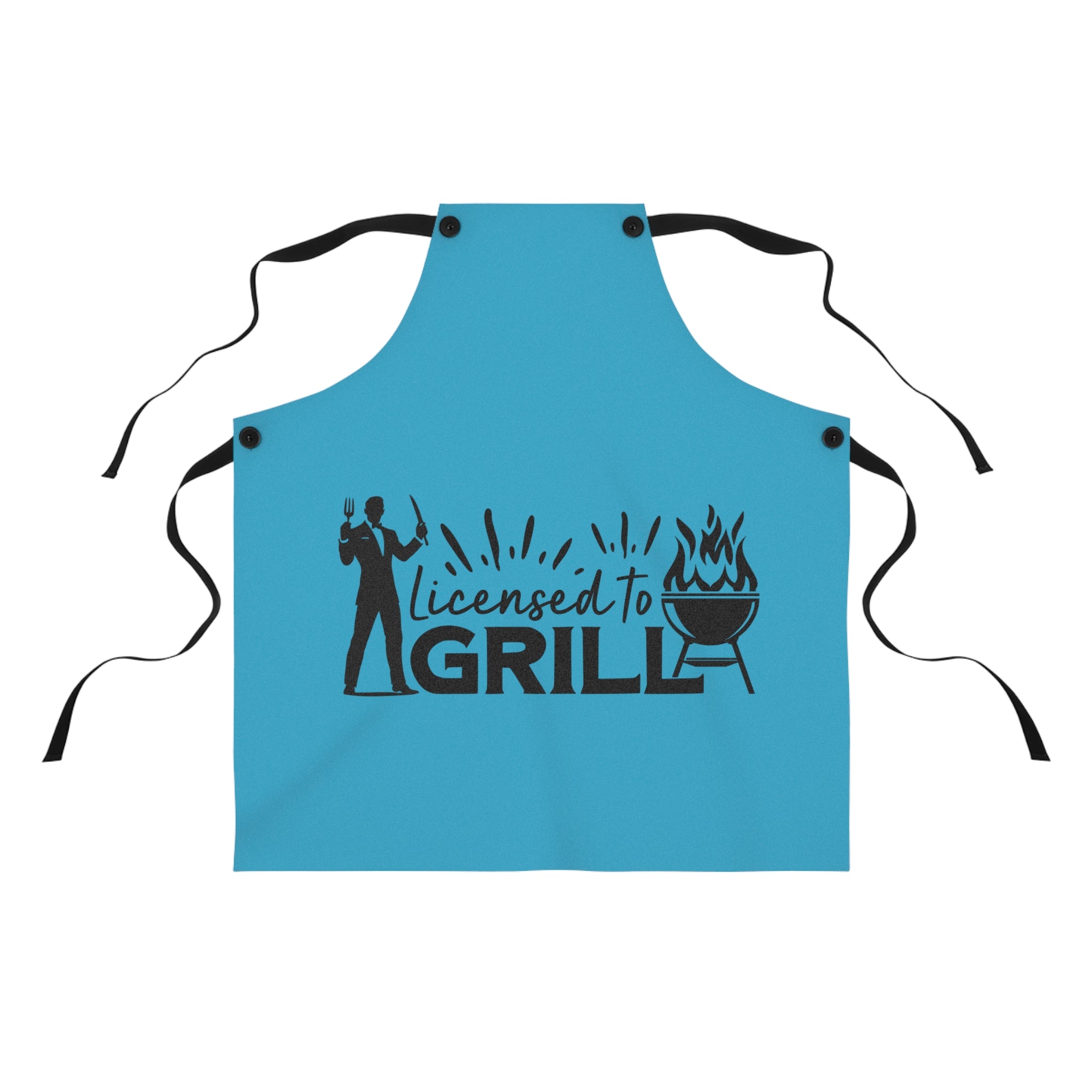 Licensed To Grill Apron – Funny BBQ Gift