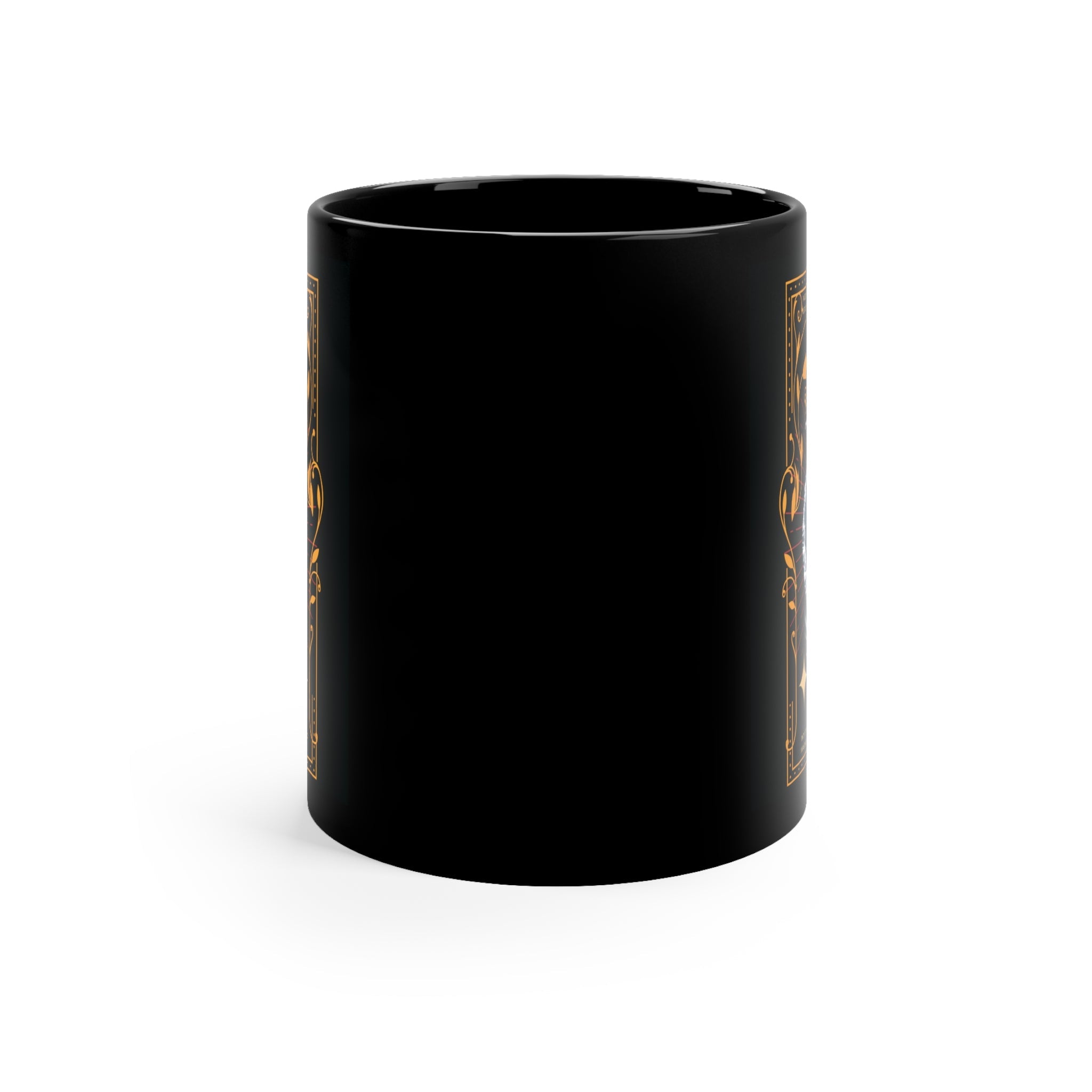 Mermaid Scorpio Black Coffee Mug – 11oz Zodiac Cup
