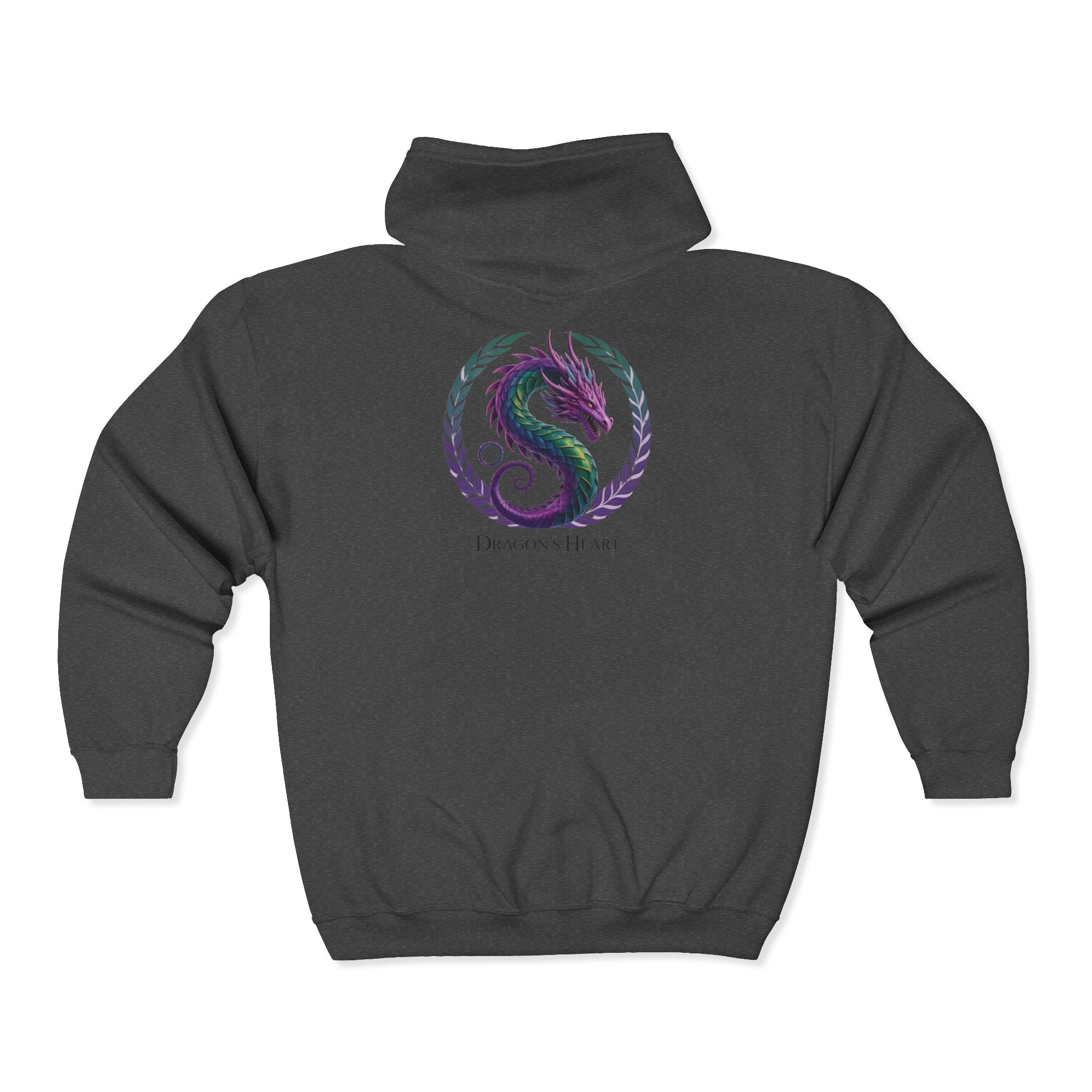 Dragon's Heart - Unisex Heavy Blend™ Full Zip Hooded Sweatshirt
