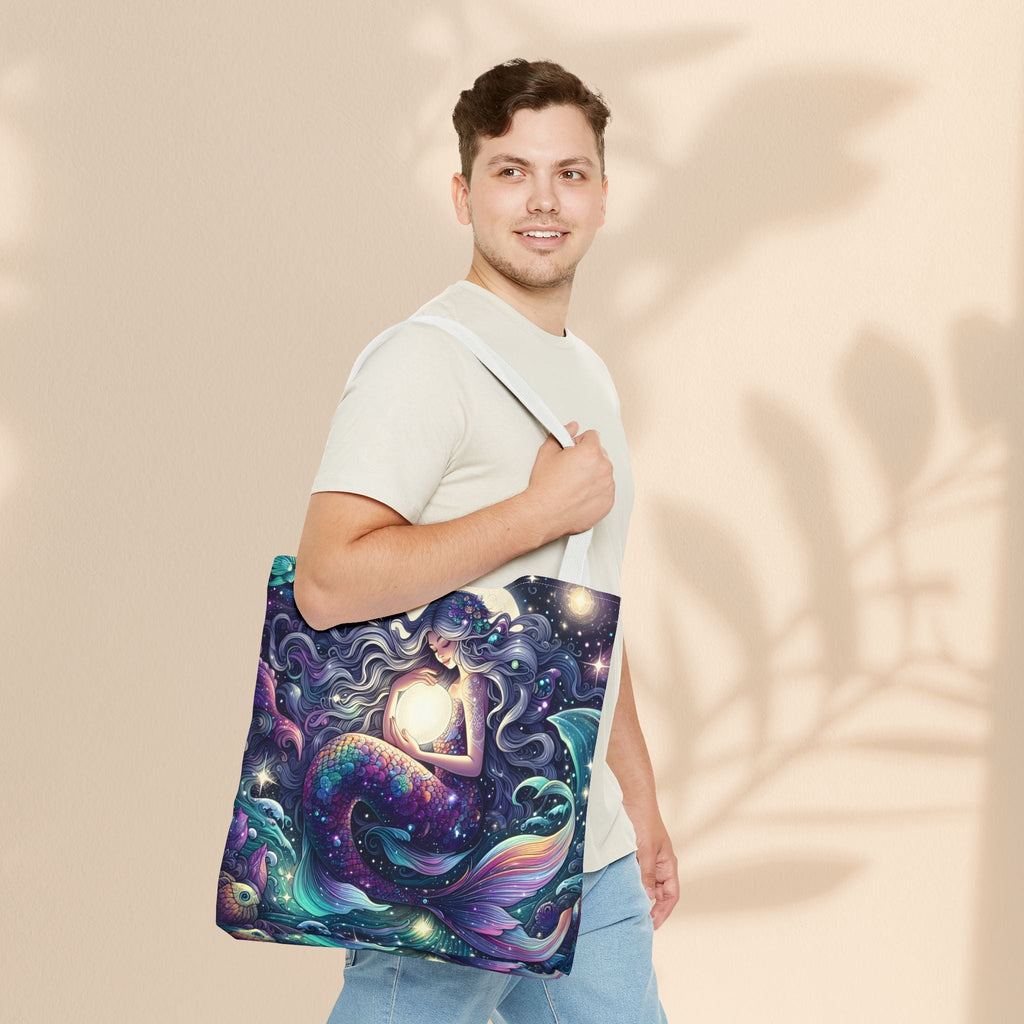 Celestial Mermaid Secret Tote Bag – Stylish Reusable Beach Trip Bag