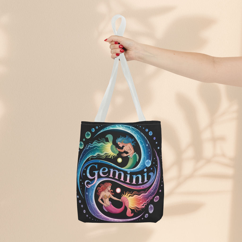 Gemini Zodiac Tote Bag - Colorful Astrology Bag, Gift for Astrology Lovers, AOP Tote for Geminis, Horoscope Design, Birthday Gift