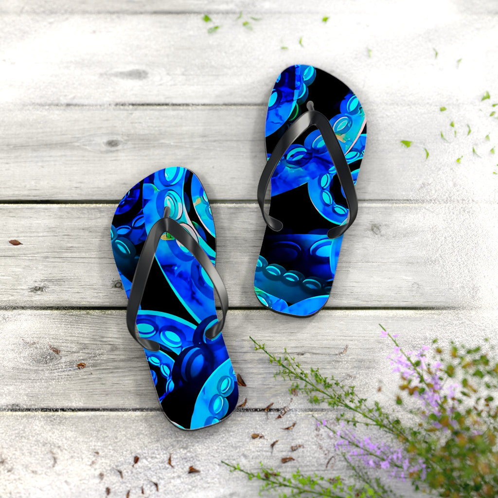 Octopus Delight Flip Flops – Colorful Ocean Beach Sandals