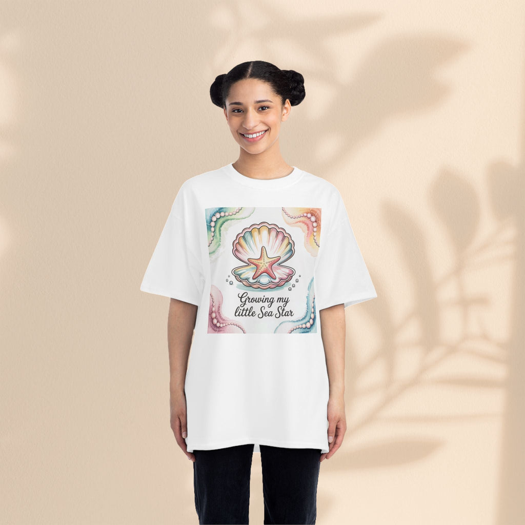 Ocean-Inspired Short-Sleeve T-Shirt - "Growing My Little Sea Star"