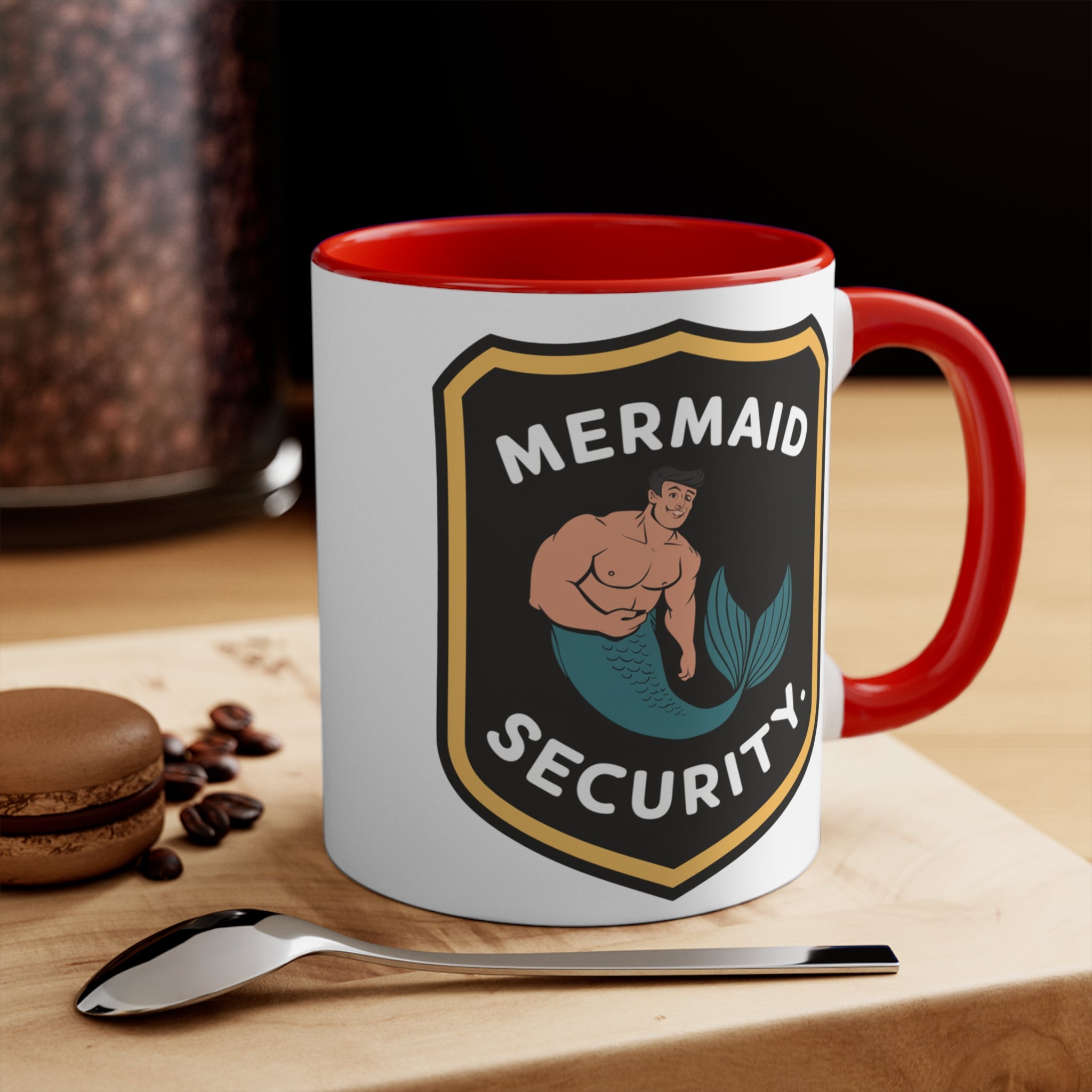 Mermaid Security Accent Mug – Funny Ocean Gift