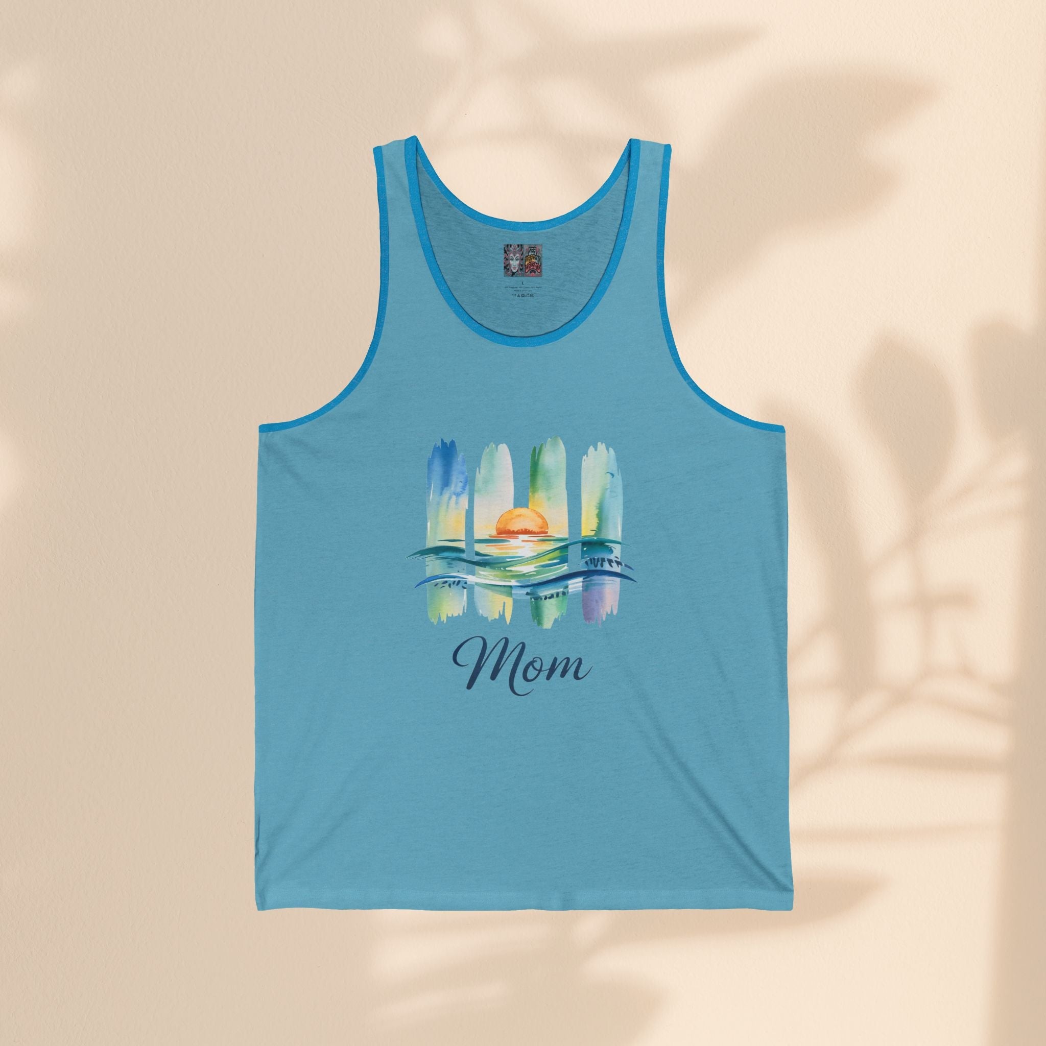 Mom Sunset Jersey Tank - Perfect Gift for Mother's Day & Summer