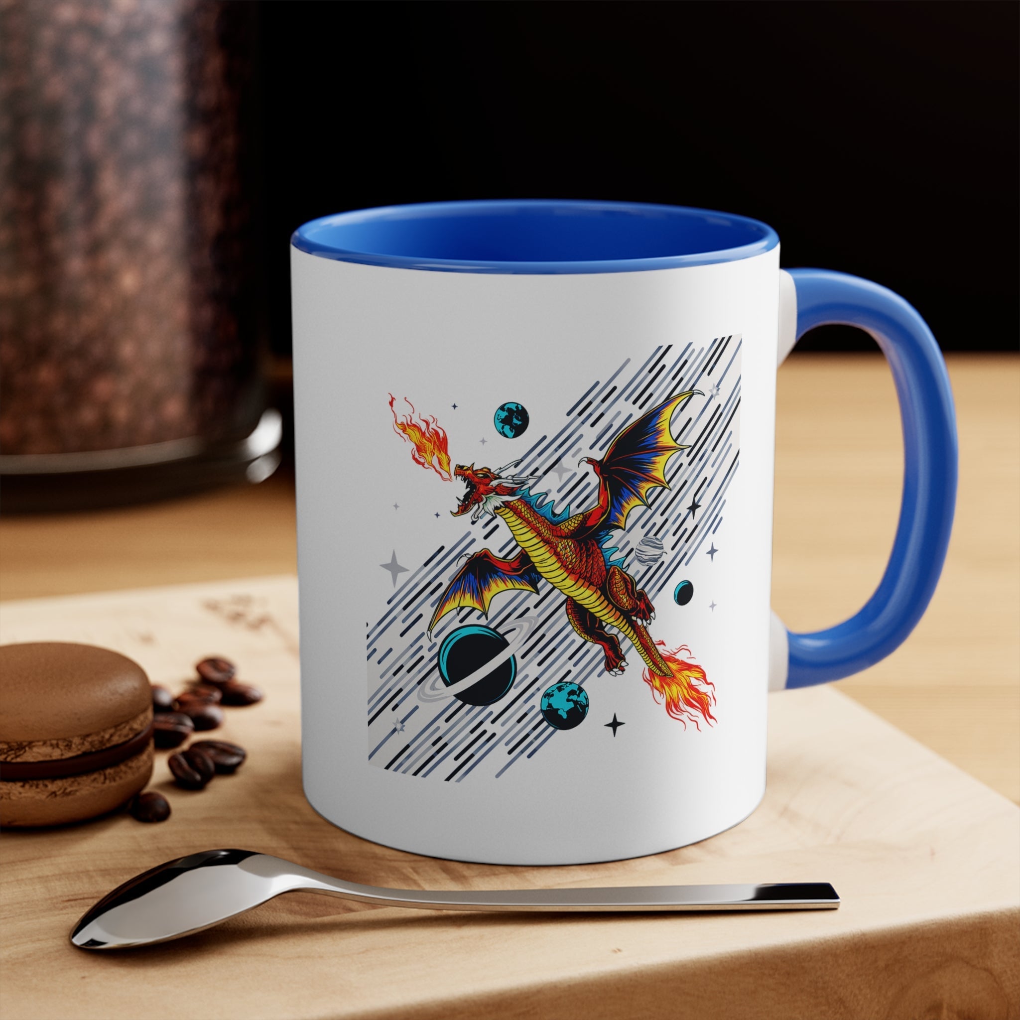 Galaxy Dragon Power 11oz Accent Mug – Fantasy Gift