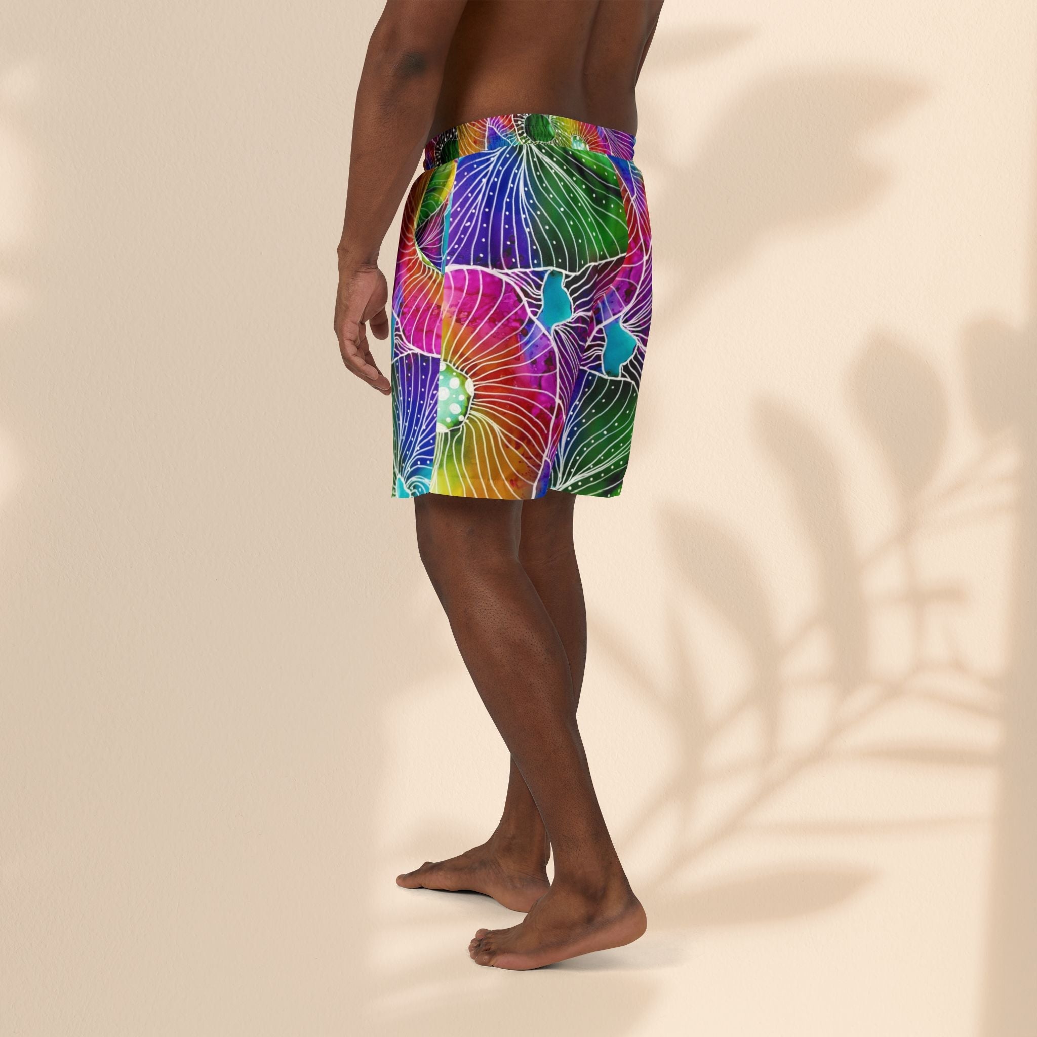 Colorful Vibrant Unisex Swim Shorts - Perfect for Summer Beach Days & Pool Parties