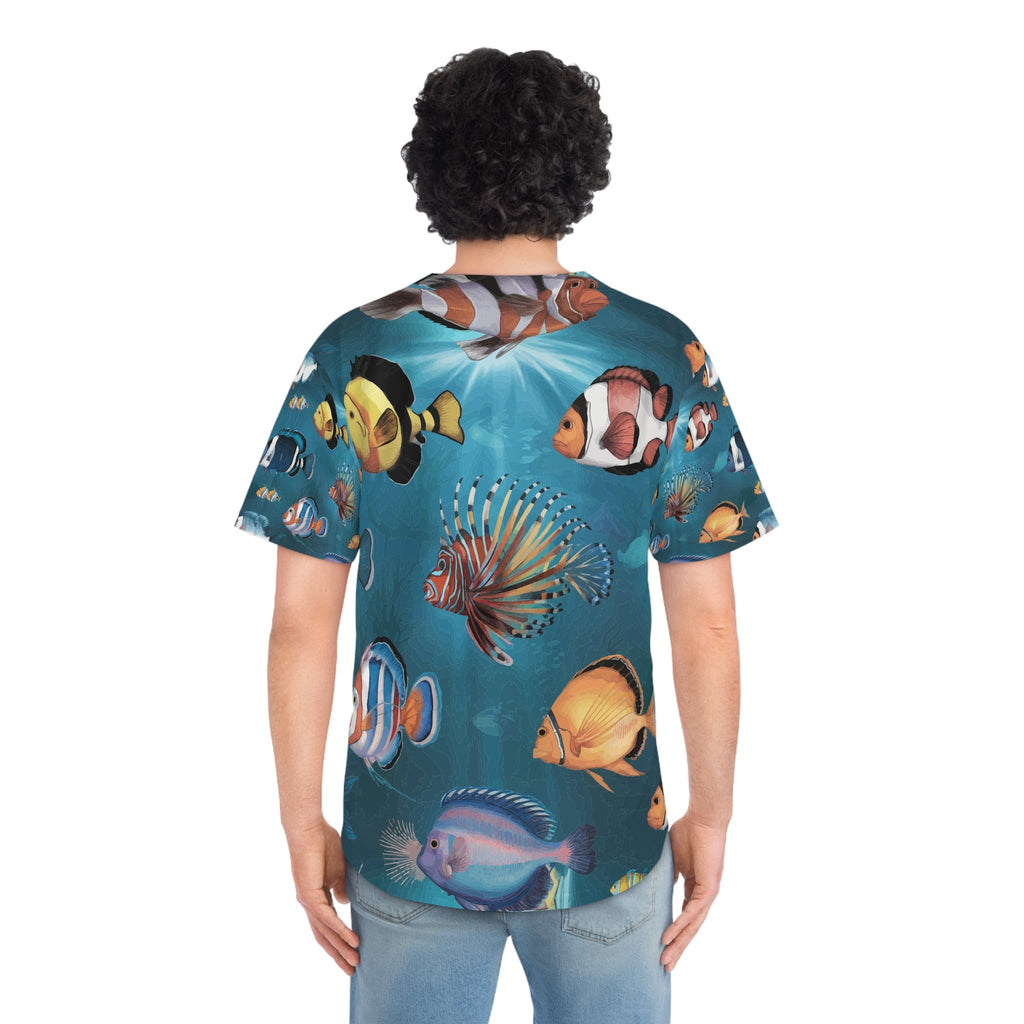 Men's Baseball Jersey  - A Little Fishy