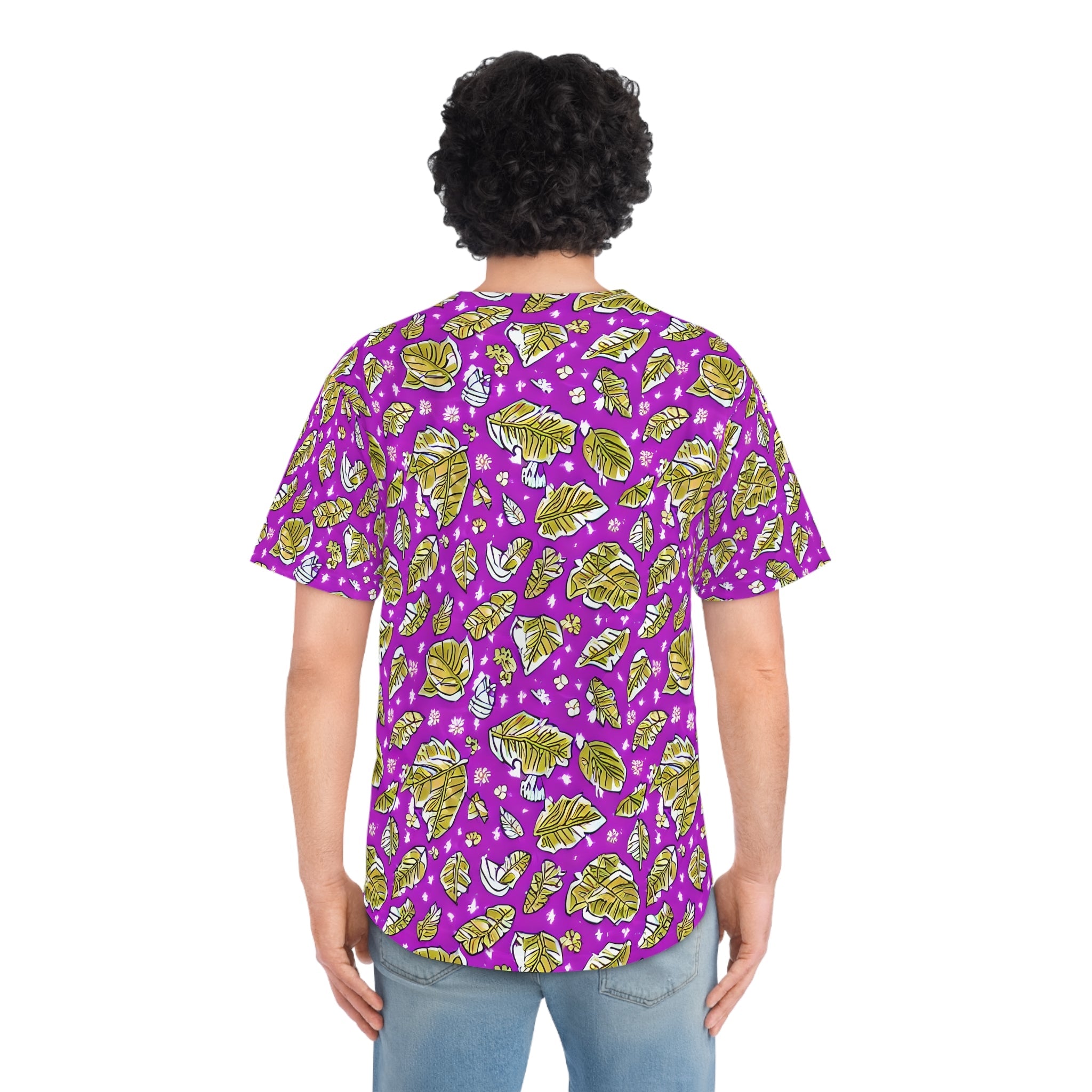 Men's Baseball Jersey - Falling Leaves