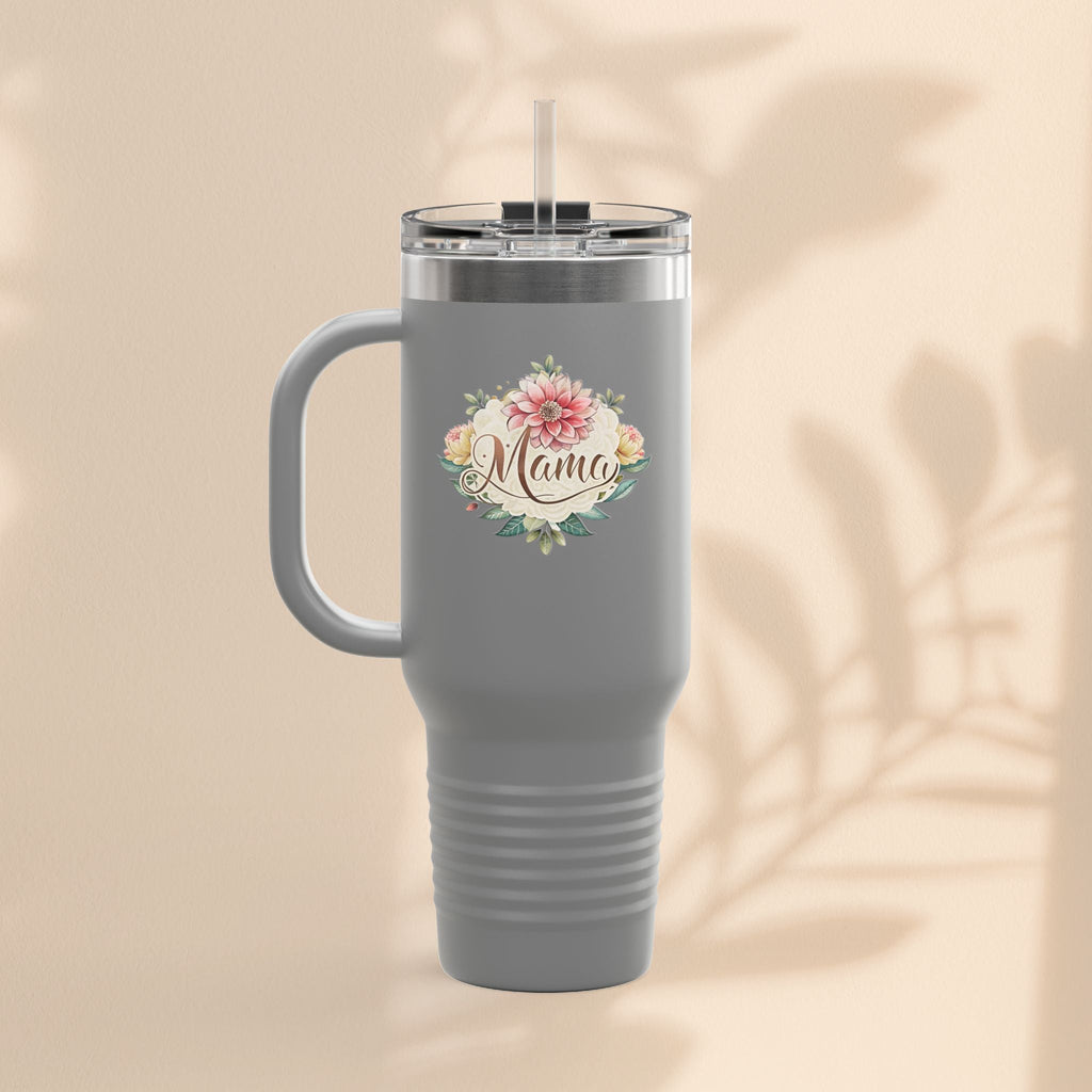 Floral Insulated Travel Mug for Moms - 40oz