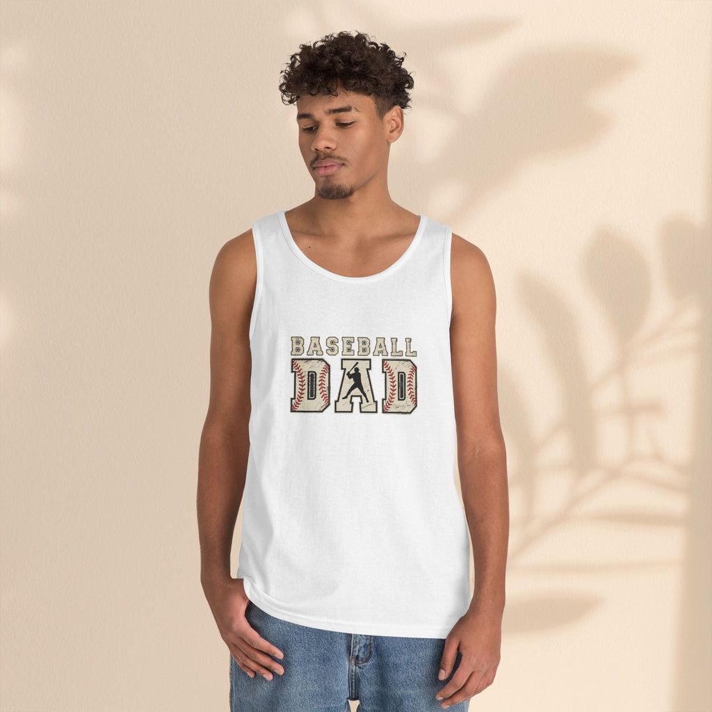 Baseball Dad Tank Top | Men’s Cotton Tank for Game Day & BBQ
