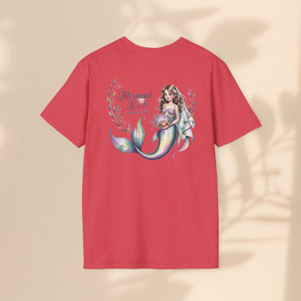 Mermaid Bride T-Shirt, Bridal Party Shirt, Destination Wedding Attire, Beach Wedding Gift, Under the Sea Themed Shirt