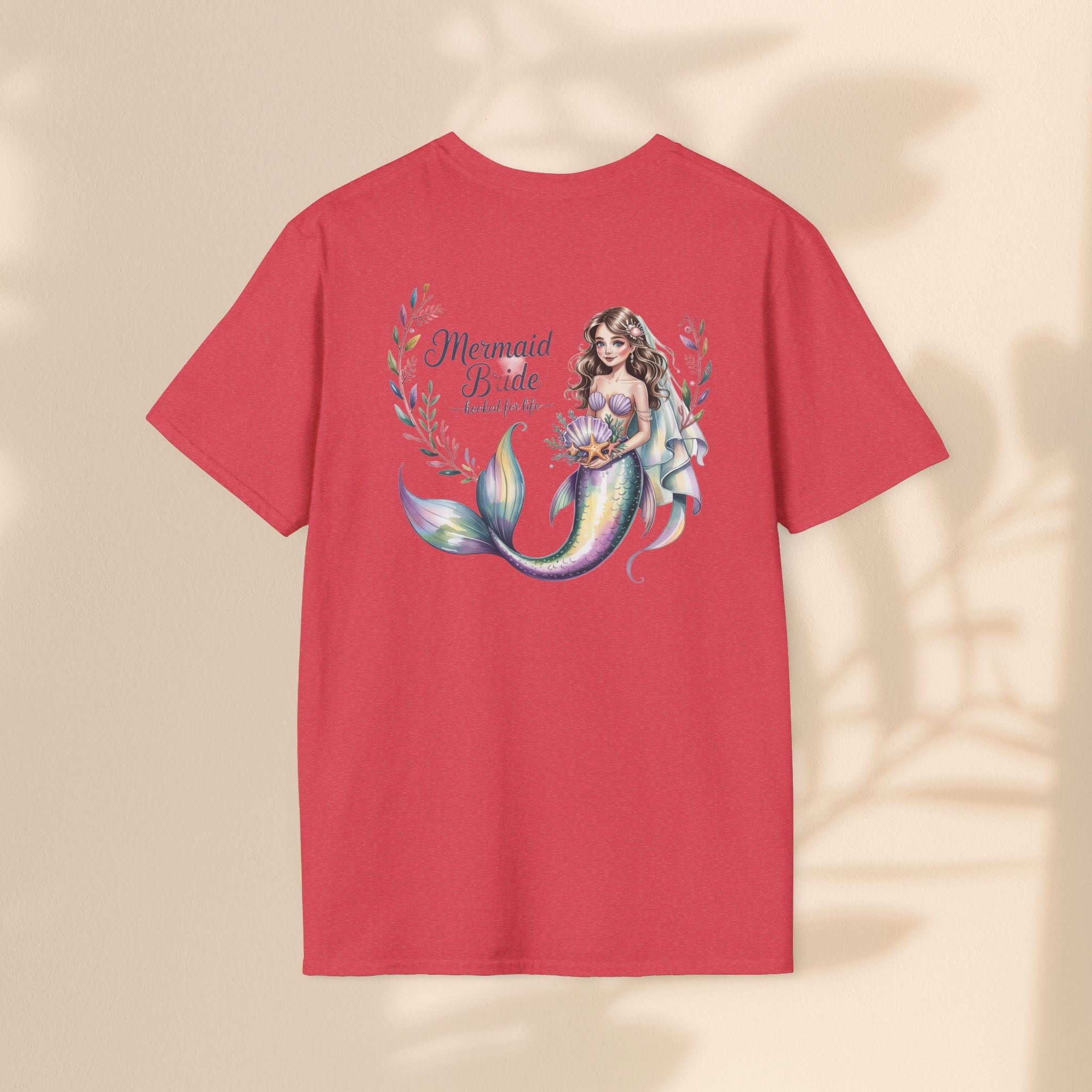 Mermaid Bride T-Shirt, Bridal Party Shirt, Destination Wedding Attire, Beach Wedding Gift, Under the Sea Themed Shirt