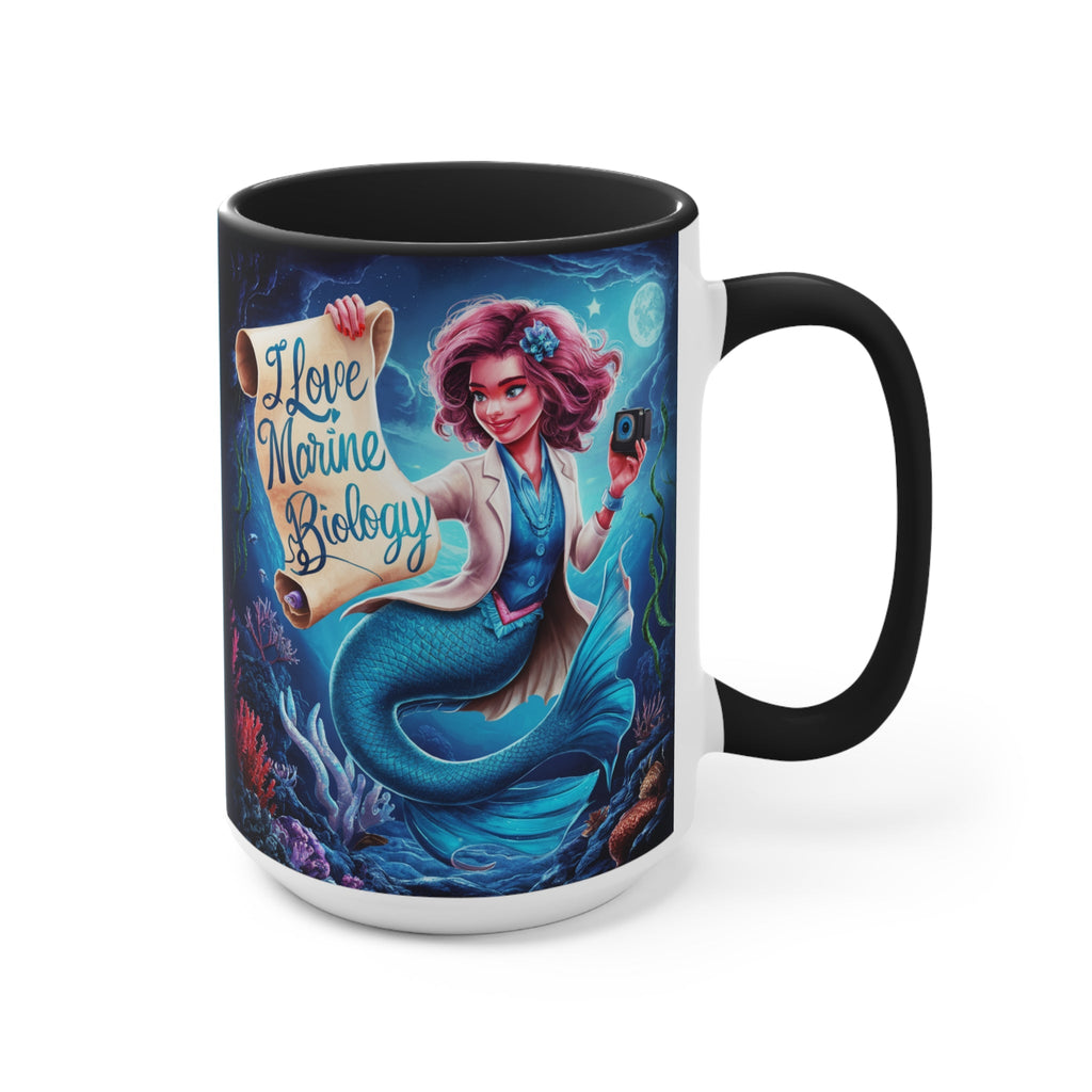 Love Marine Biology Accent Mug – Ocean Science Gift