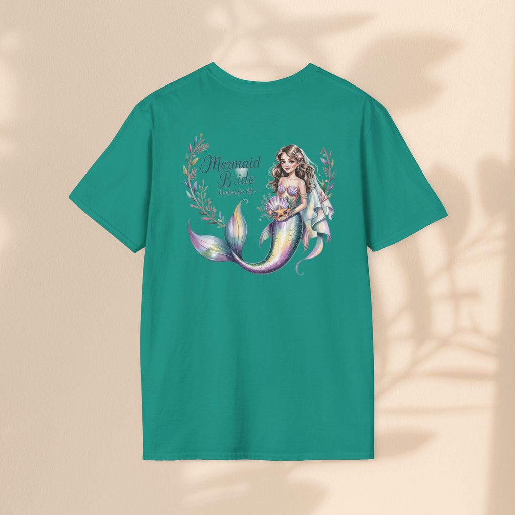 Mermaid Bride T-Shirt, Bridal Party Shirt, Destination Wedding Attire, Beach Wedding Gift, Under the Sea Themed Shirt