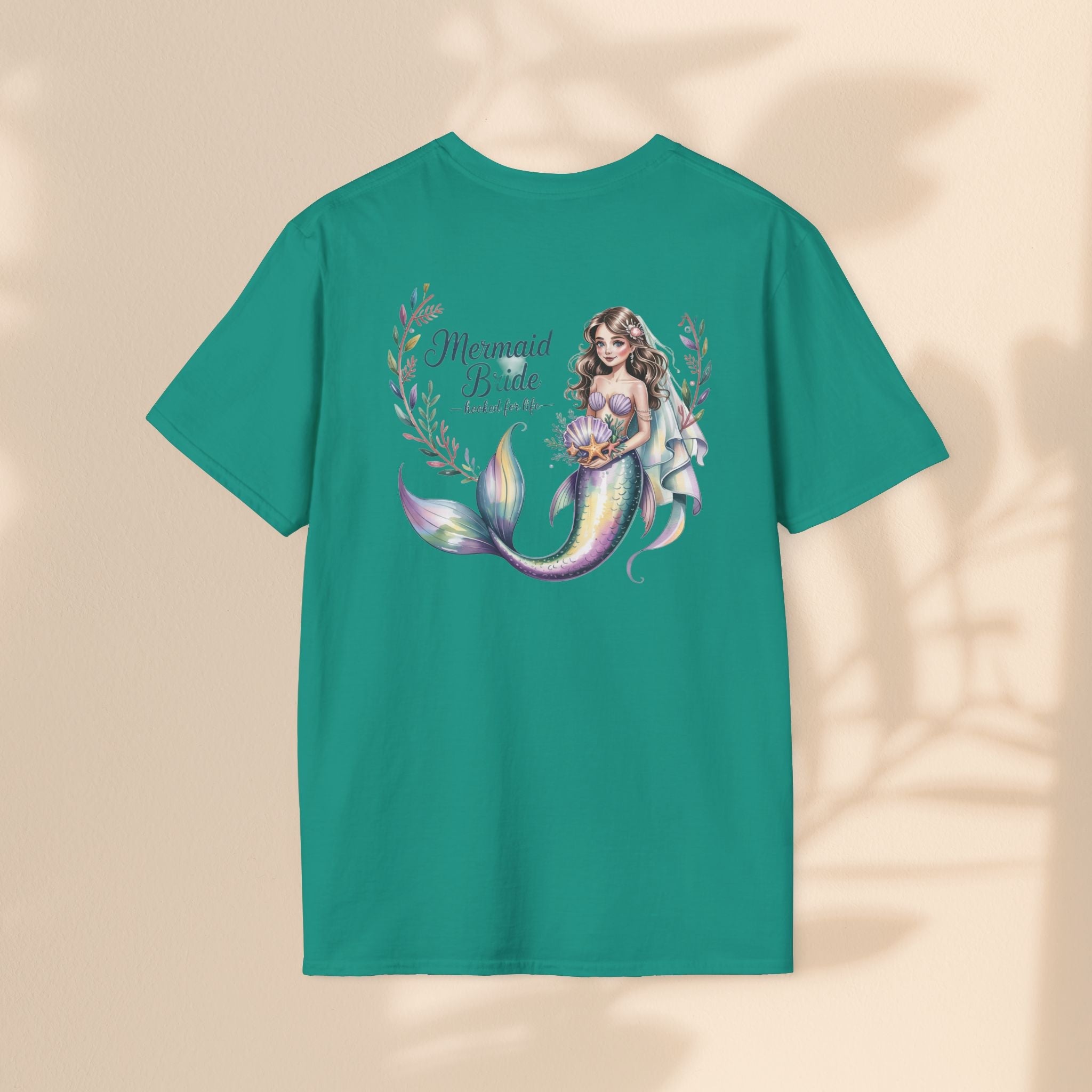 Mermaid Bride T-Shirt, Bridal Party Shirt, Destination Wedding Attire, Beach Wedding Gift, Under the Sea Themed Shirt