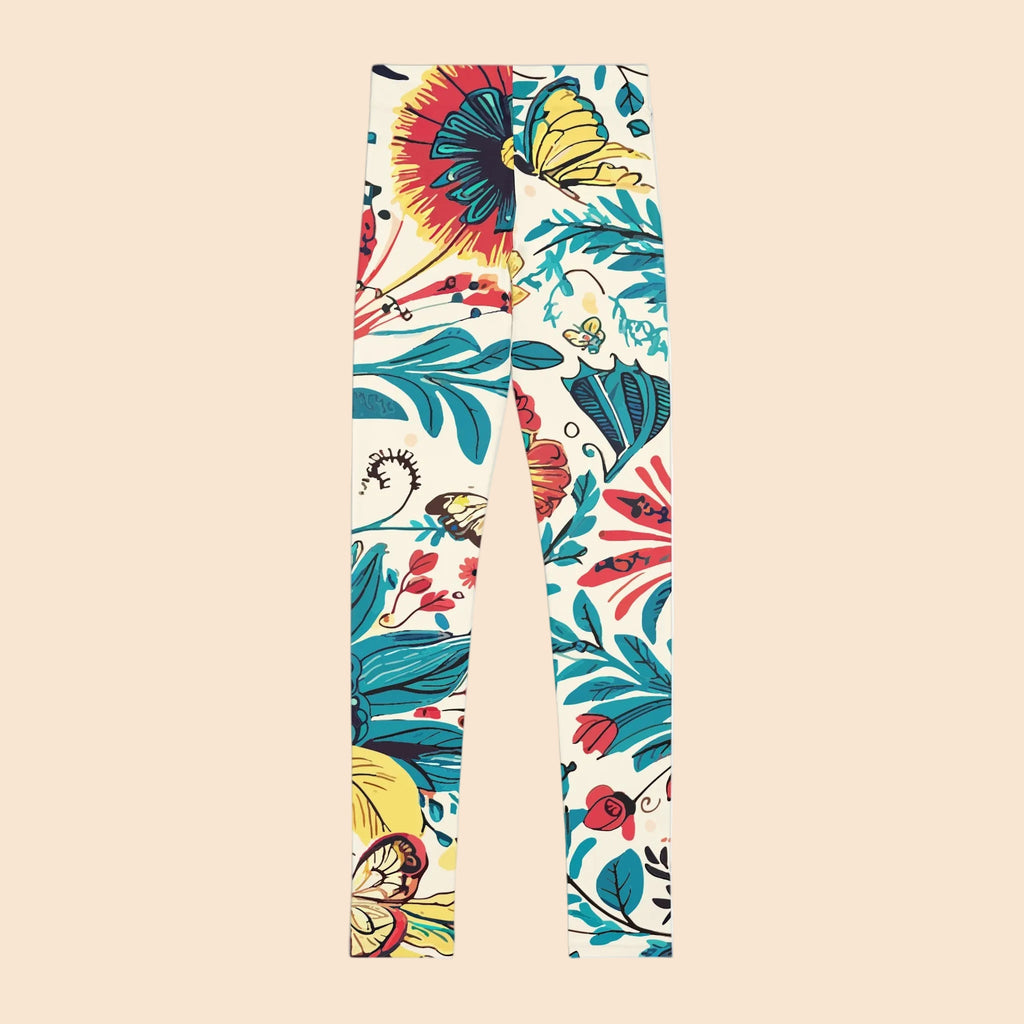 Coastal Flowers Youth Leggings