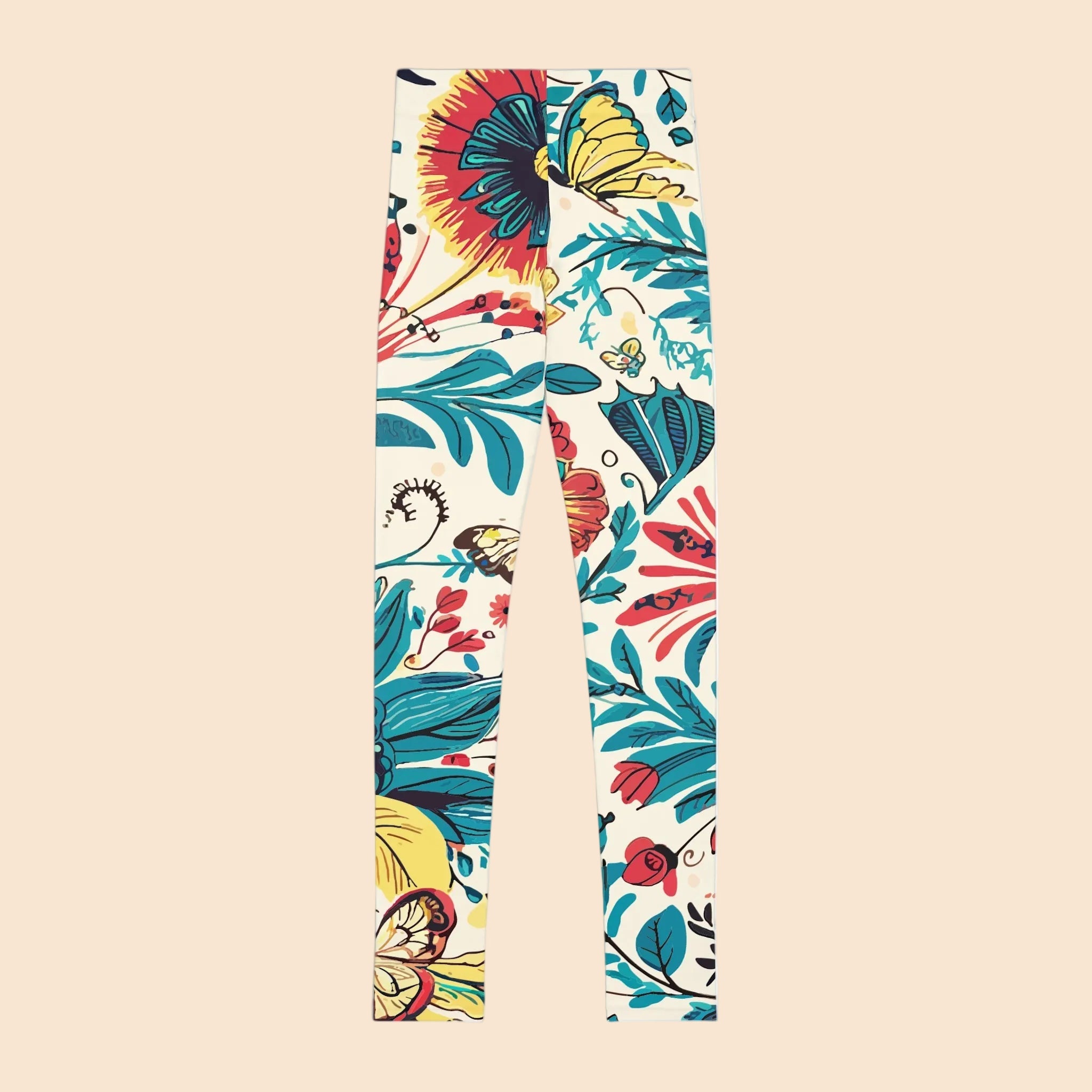 Coastal Flowers Youth Leggings