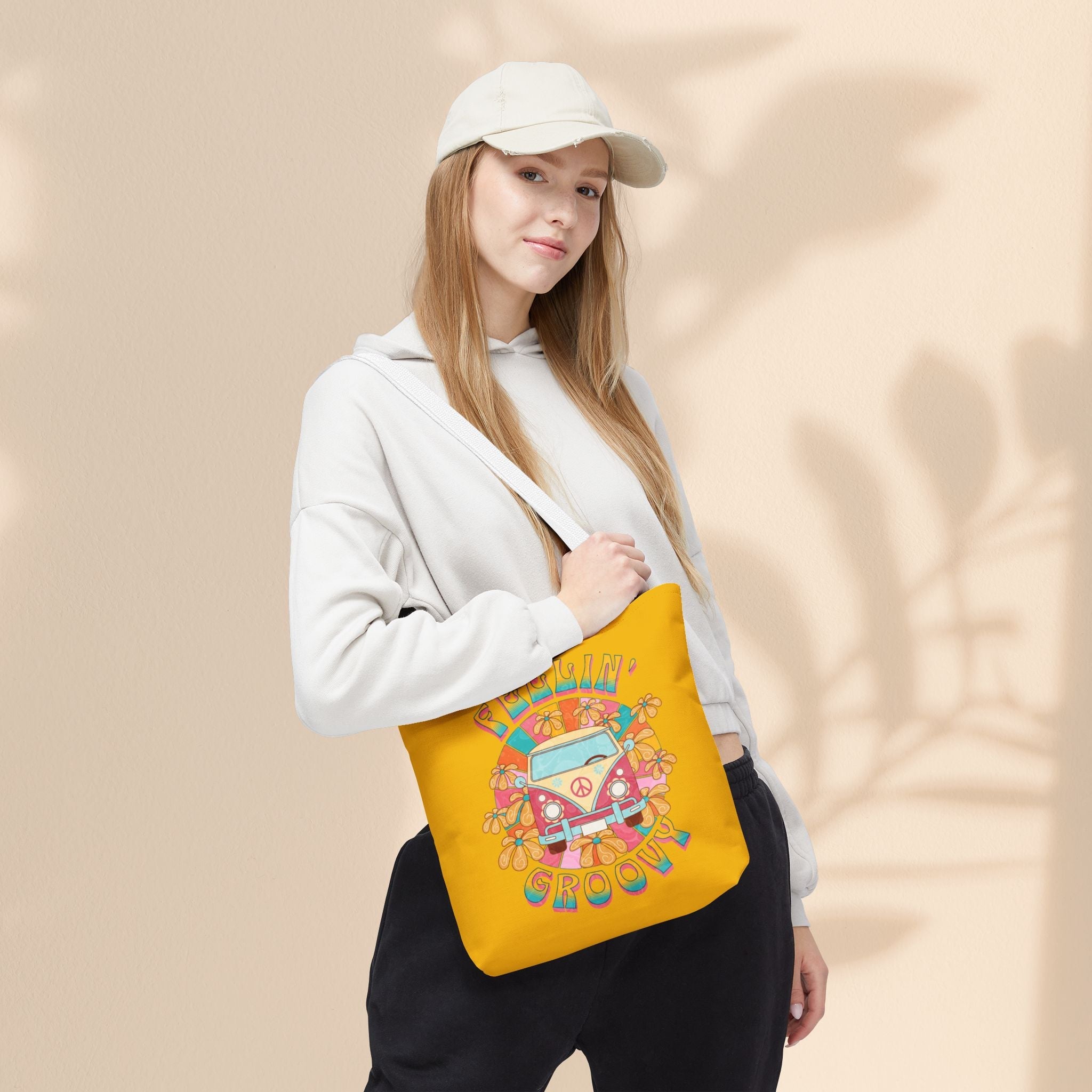 Feeling Groovy Peace Tote Bag