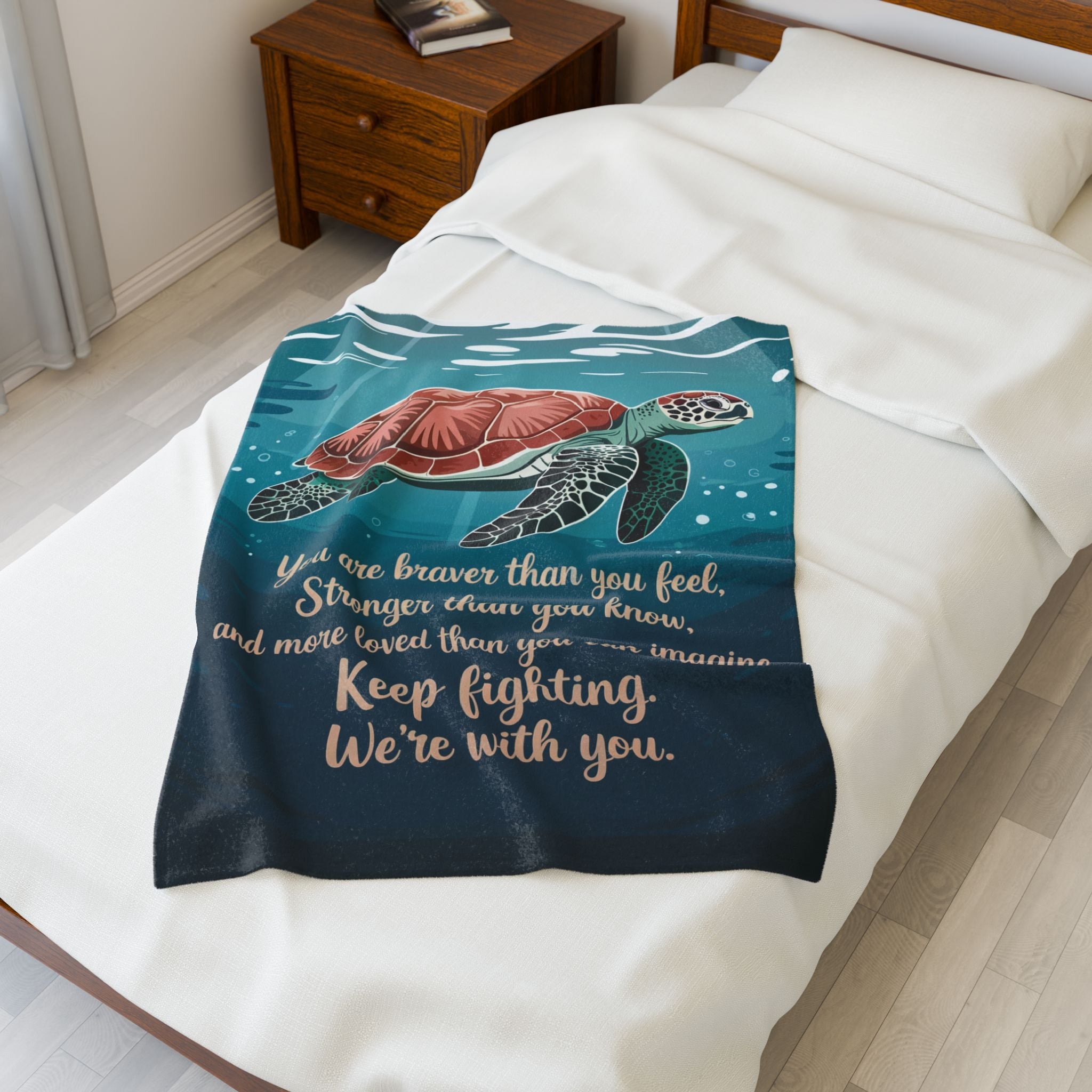 Braver Than You Know – Velveteen Plush Encouragement Blanket