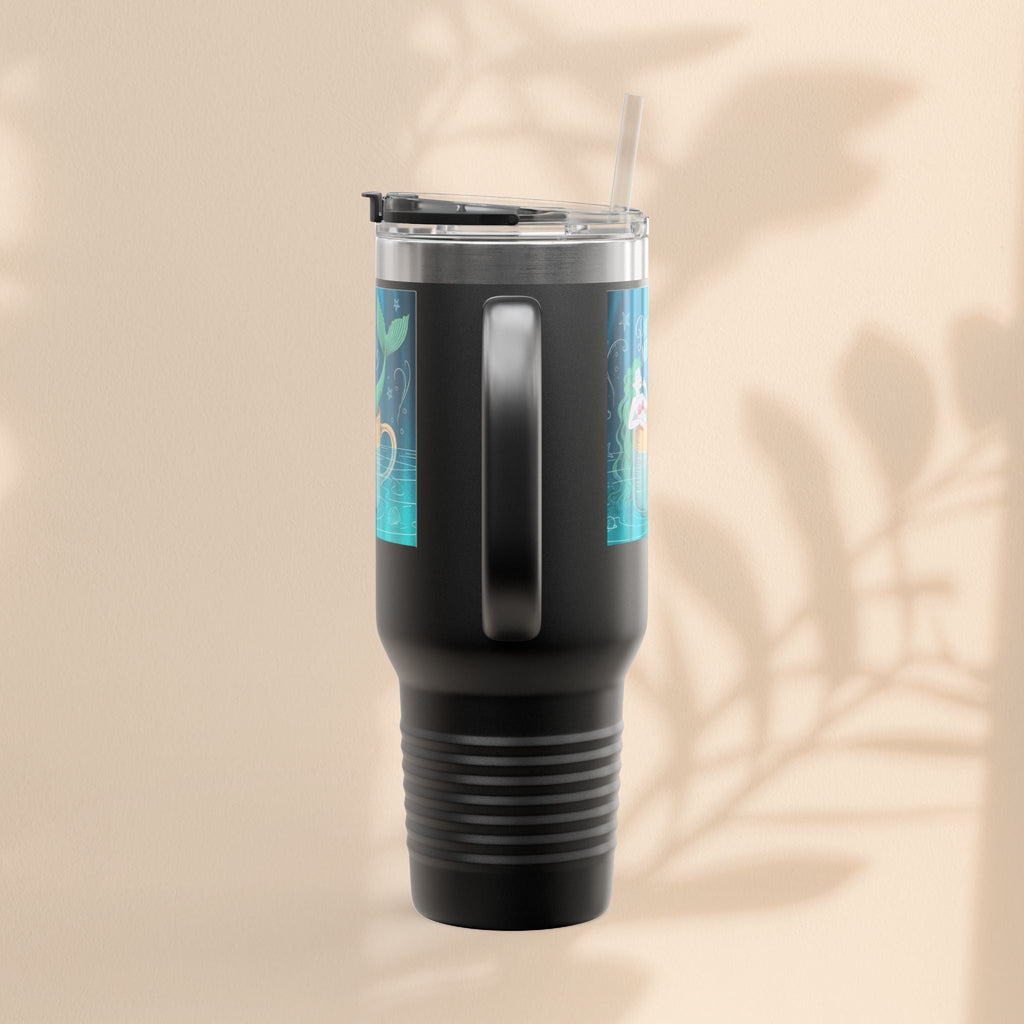 Charming Mermaid Insulated Travel Mug, 40oz - Perfect for Road Trips, Beach Days, and Gifts for Ocean Lovers, Travel Mug, Unique [...]