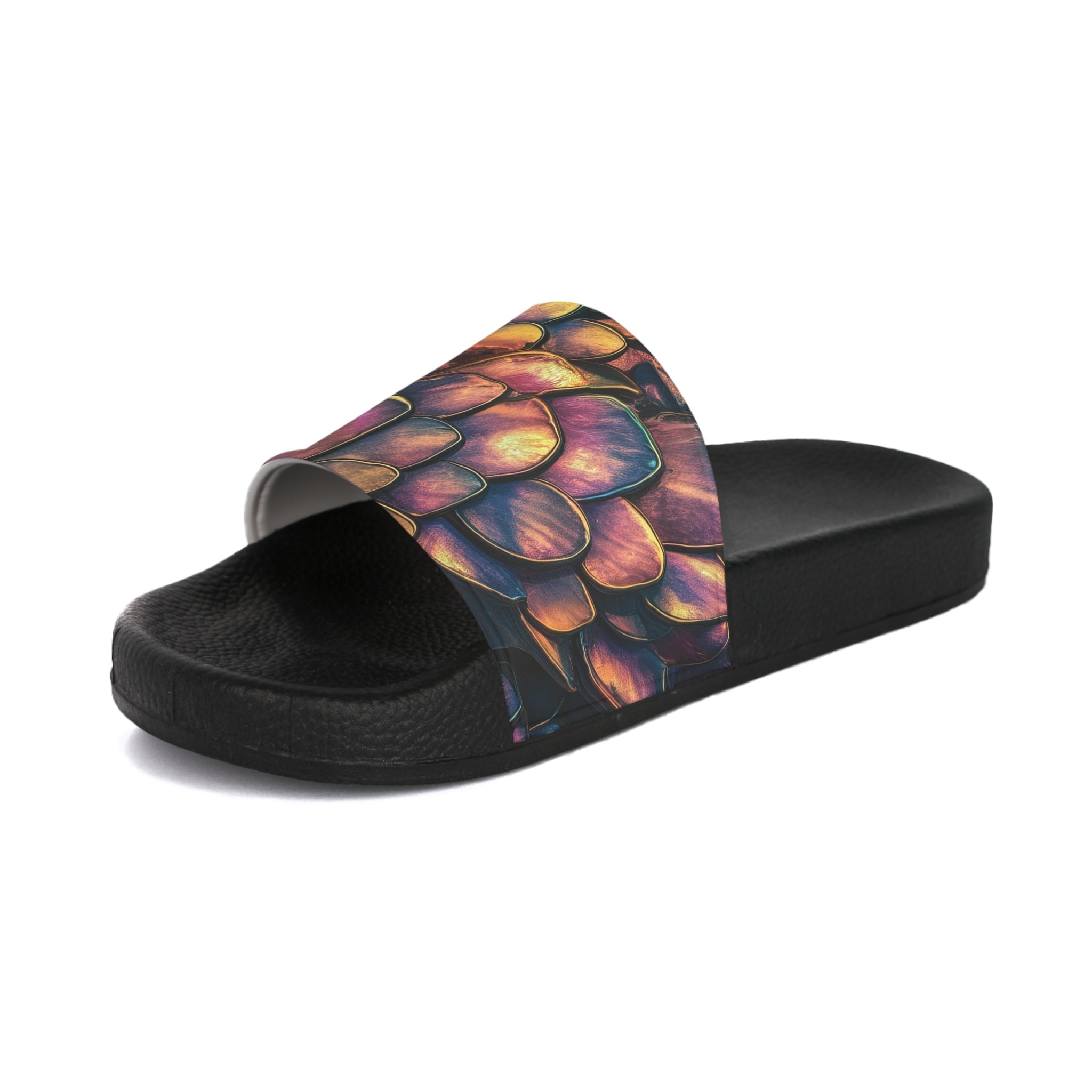Mermaid & Dragon Scale Women's Slide Sandals — Beach Slides