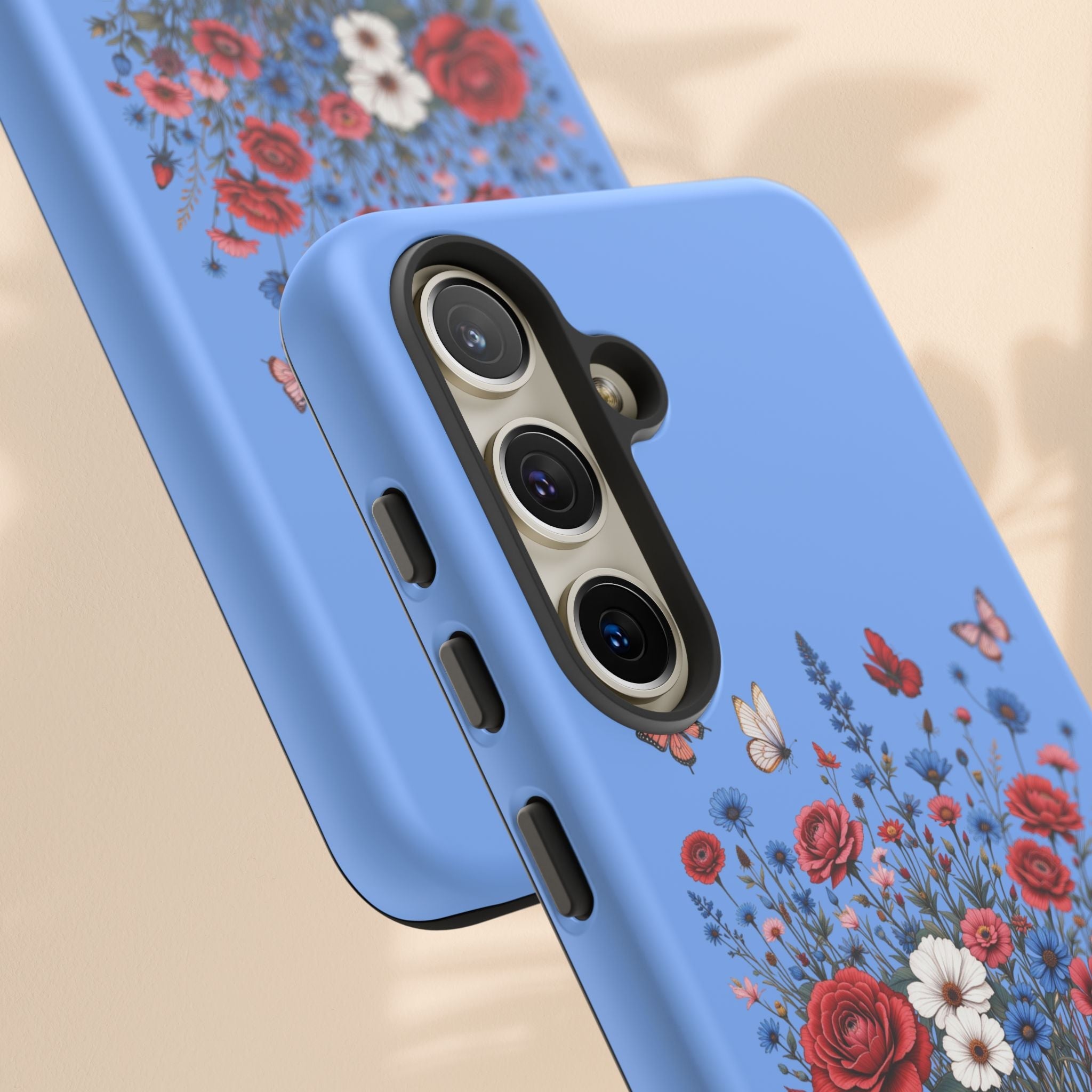 Floral America Phone Case - Tough Cases for Style & Protection