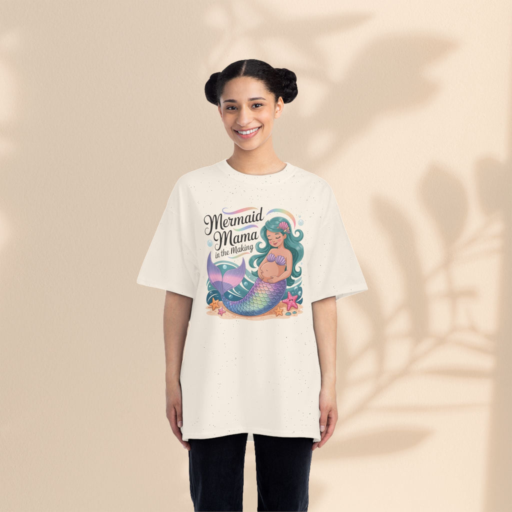 Mermaid Mama Short-Sleeve T-Shirt, Cute Maternity Wear, Gift for Expecting Moms, Baby Shower Gift, Ocean Lover Apparel