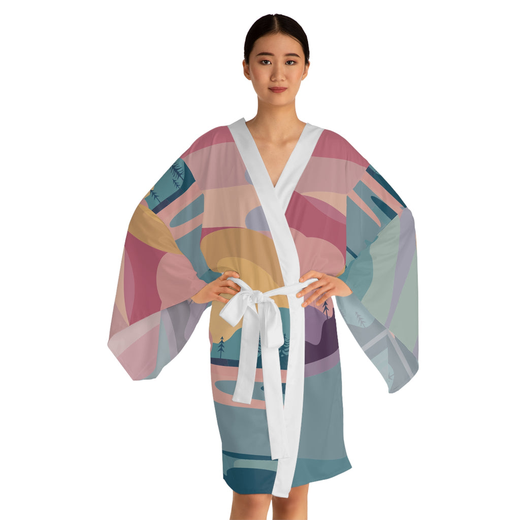 Pastel Scene Kimono – Dream in Soft Color