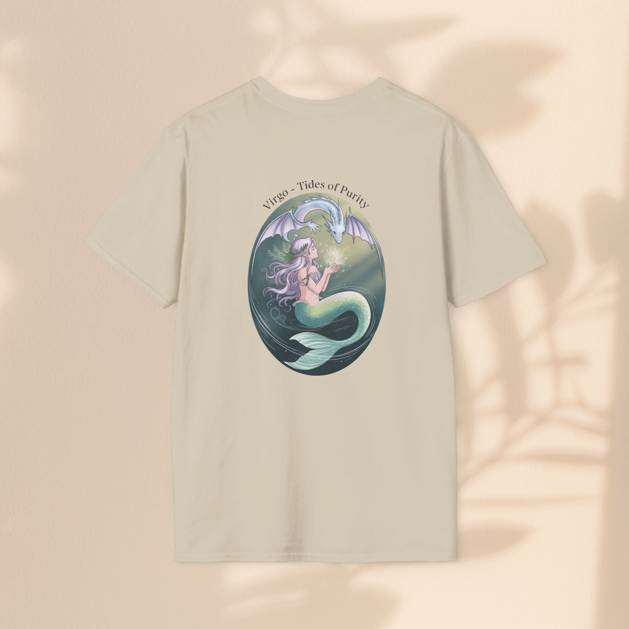Mermaid Virgo T-Shirt, Ocean Art Tee, Summer Fashion, Gift for Beach Lovers, Sea Creature Apparel