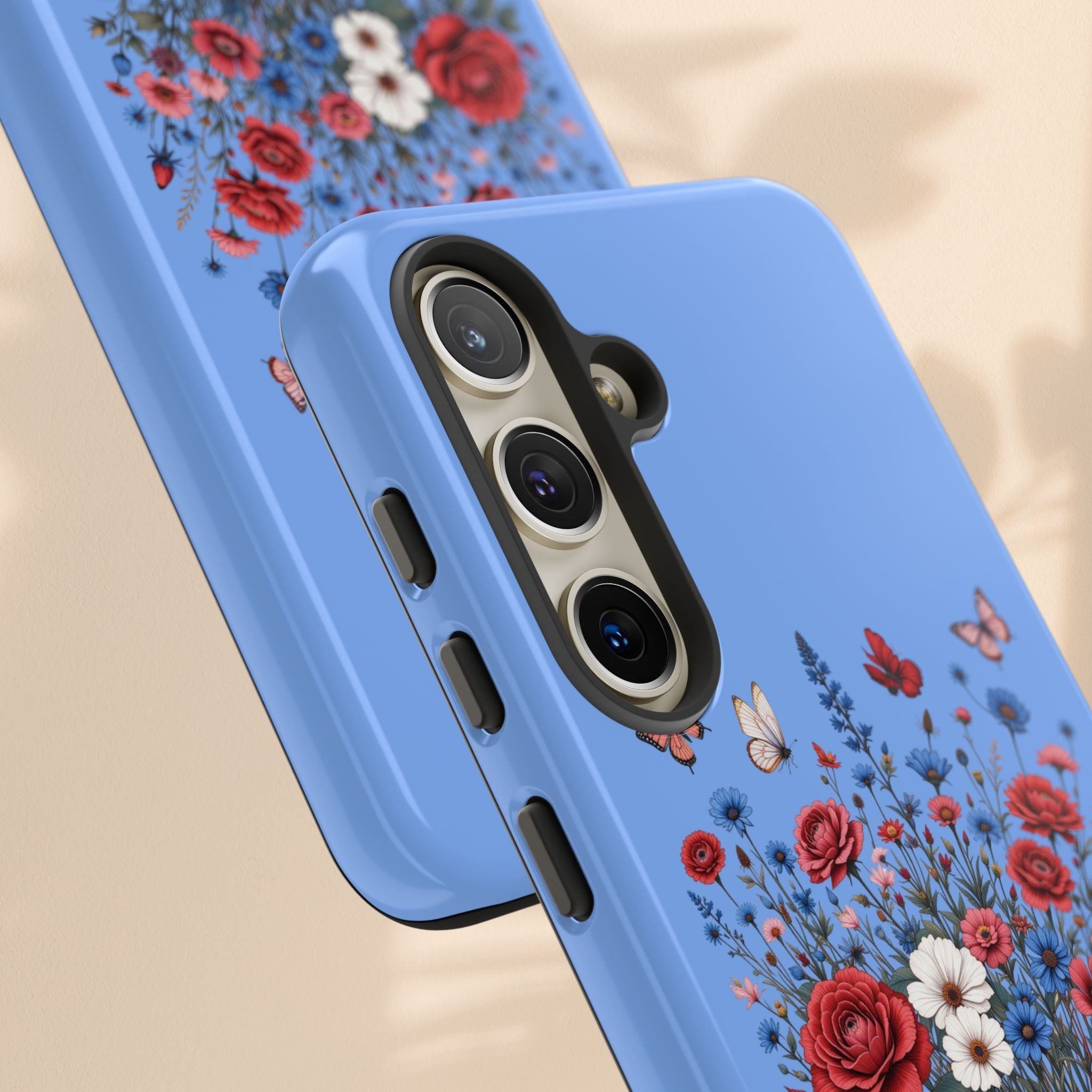 Floral America Phone Case - Tough Cases for Style & Protection